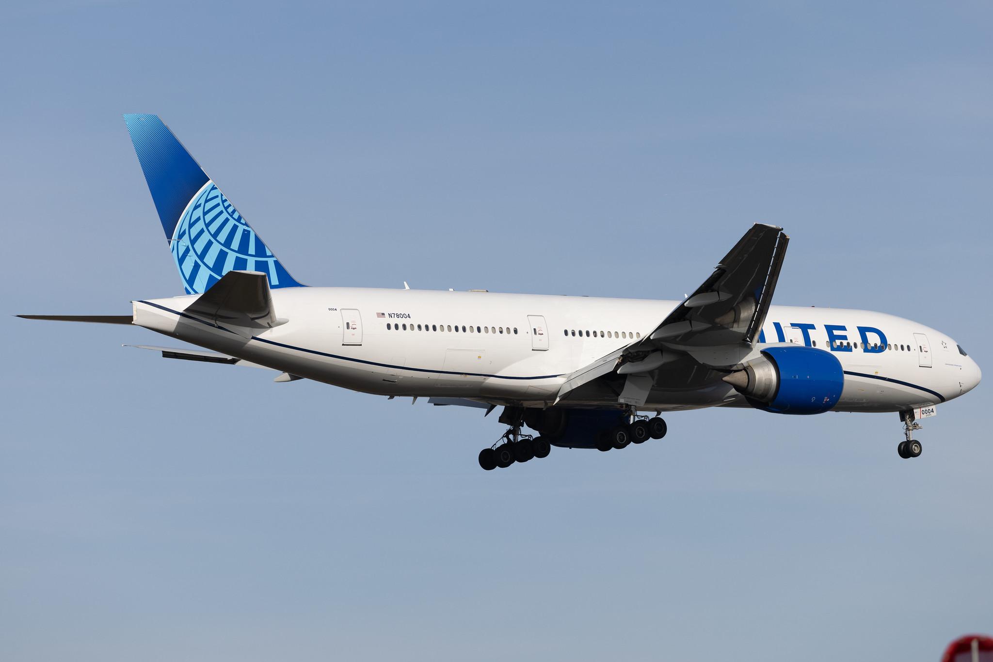 Frankfurt Airport: United Airlines (UA / UAL) | Boeing 777-224(ER) B772 | N78004 | MSN 27580