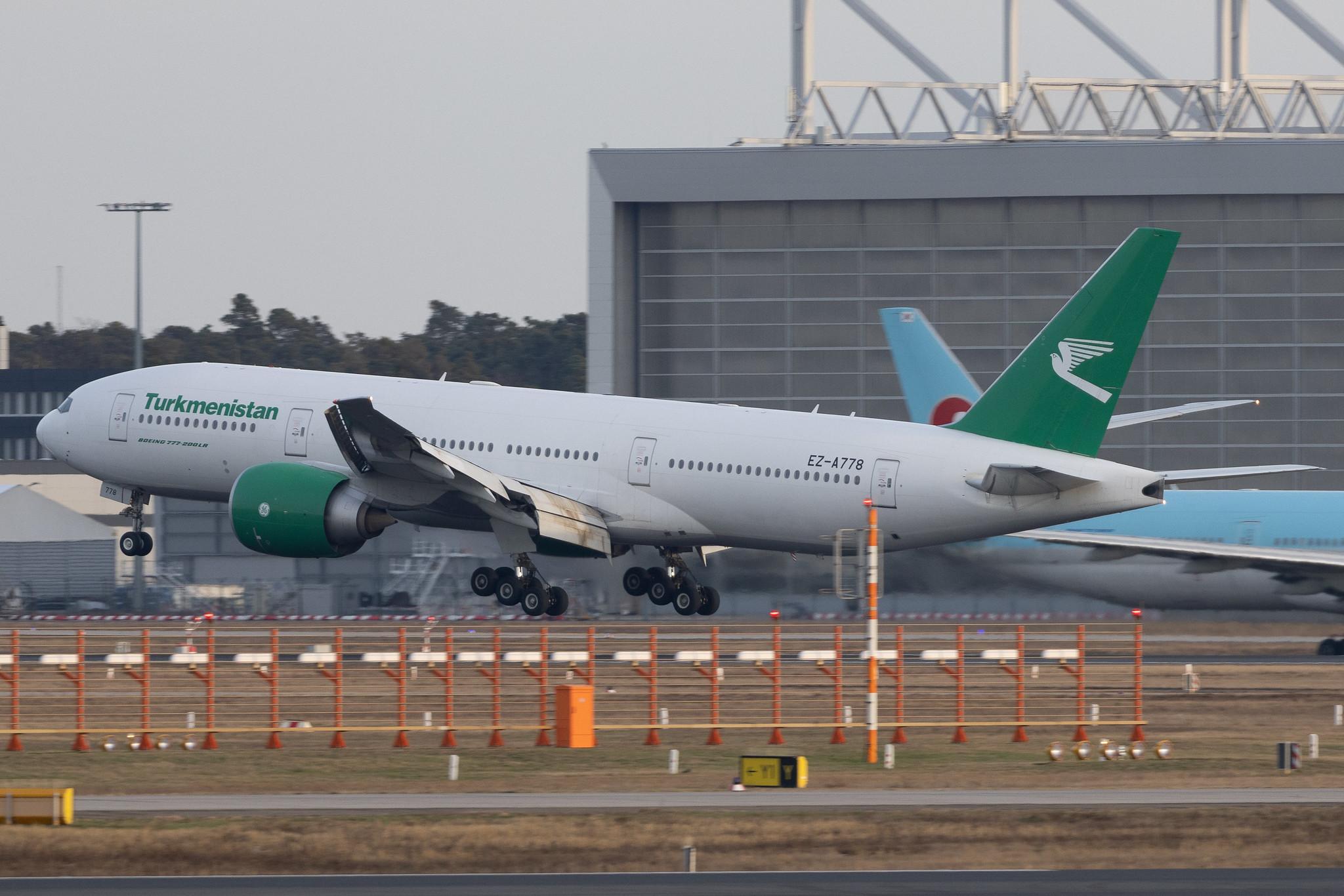 Frankfurt Airport: Turkmenistan Airlines (T5 / TUA) | Boeing 777-22K(LR) B77L | EZ-A778 | MSN 42296