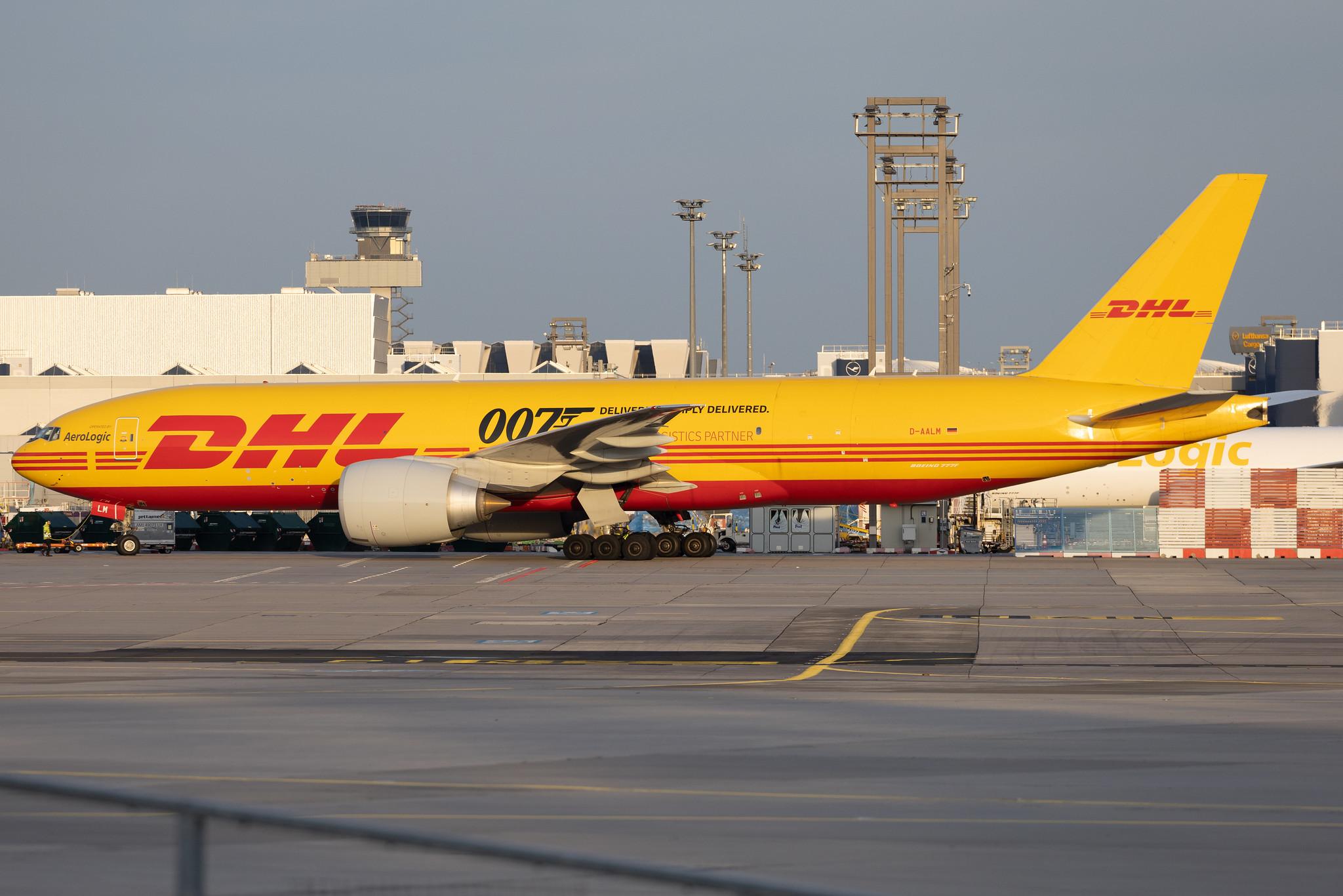 Frankfurt Airport: DHL (D0 / DHK) | Operator: AeroLogic | Boeing 777-F B77L | D-AALM | MSN 66082