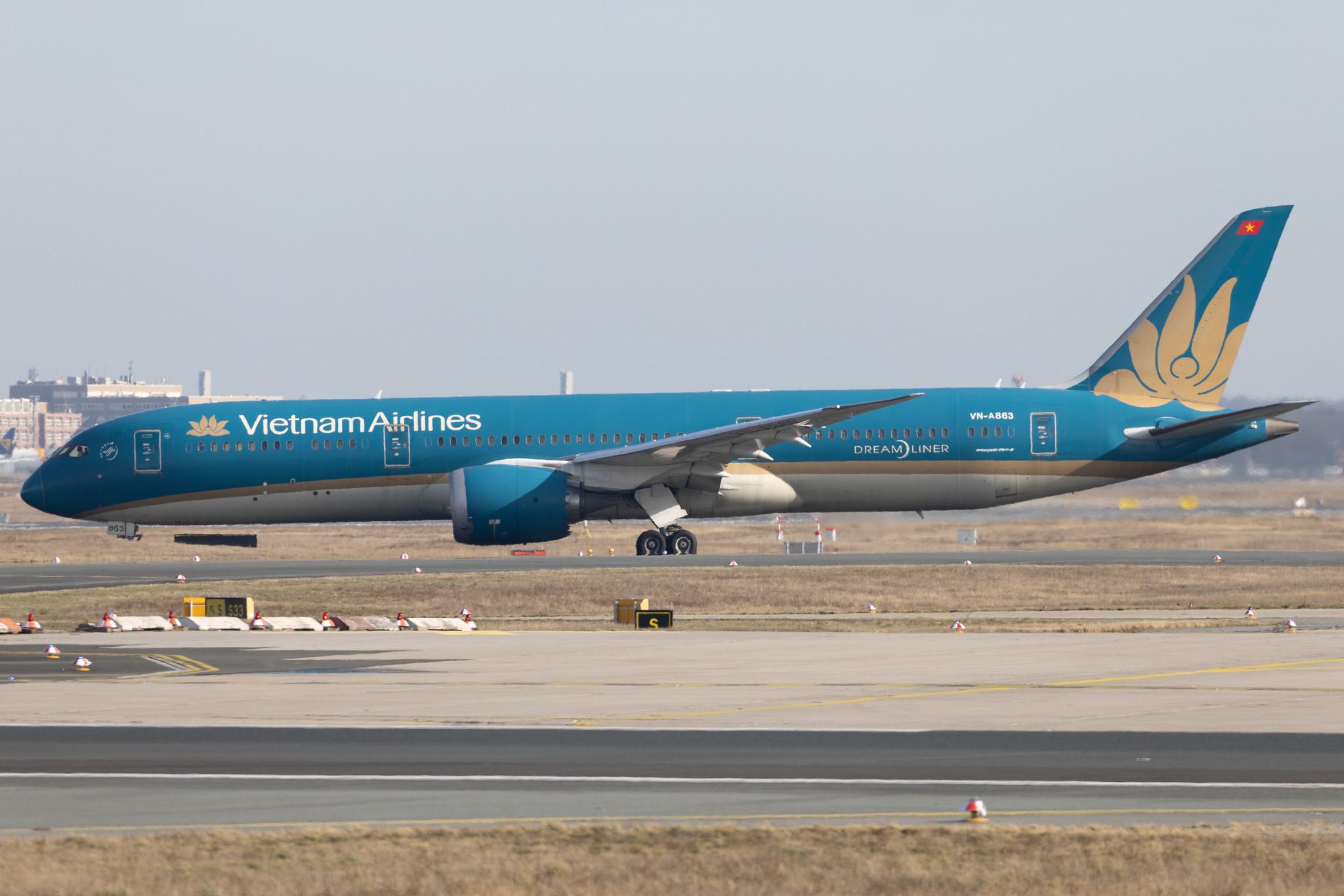 Frankfurt Airport: Vietnam Airlines (VN / HVN) | Boeing 787-9 Dreamliner B789 | VN-A863 | MSN 35153
