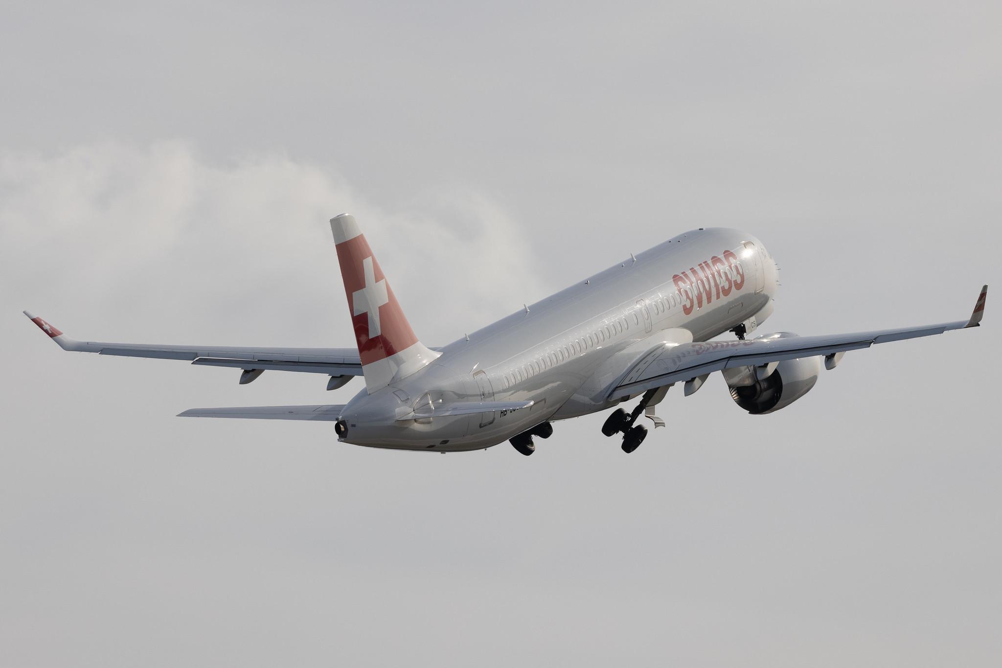 Frankfurt Airport: Swiss (LX / SWR) | Airbus A220-300 BCS3 | HB-JCS | MSN 55045