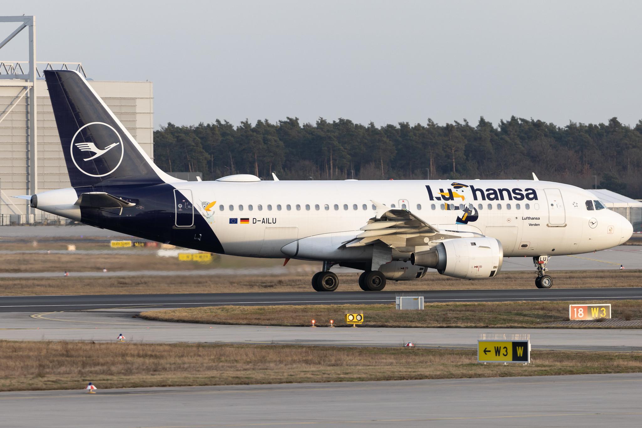 Frankfurt Airport: Lufthansa (LH / DLH) | Livery: Lu Sticker | Airbus A319-114 A319 | D-AILU | MSN 0744