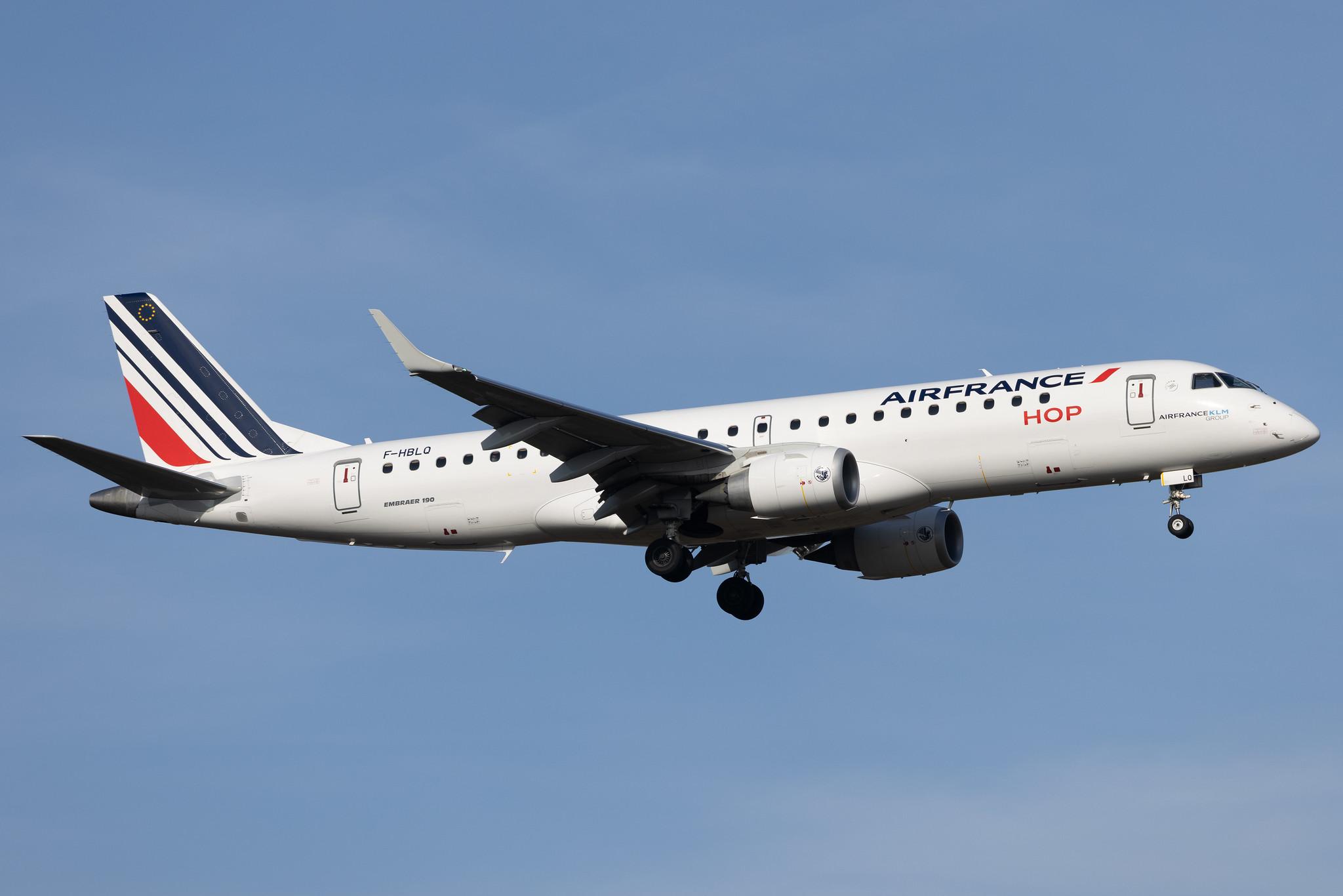 Frankfurt Airport: Air France (AF / AFR) | Operator: Air France Hop | Embraer E190STD E190 | F-HBLQ | MSN 19000773