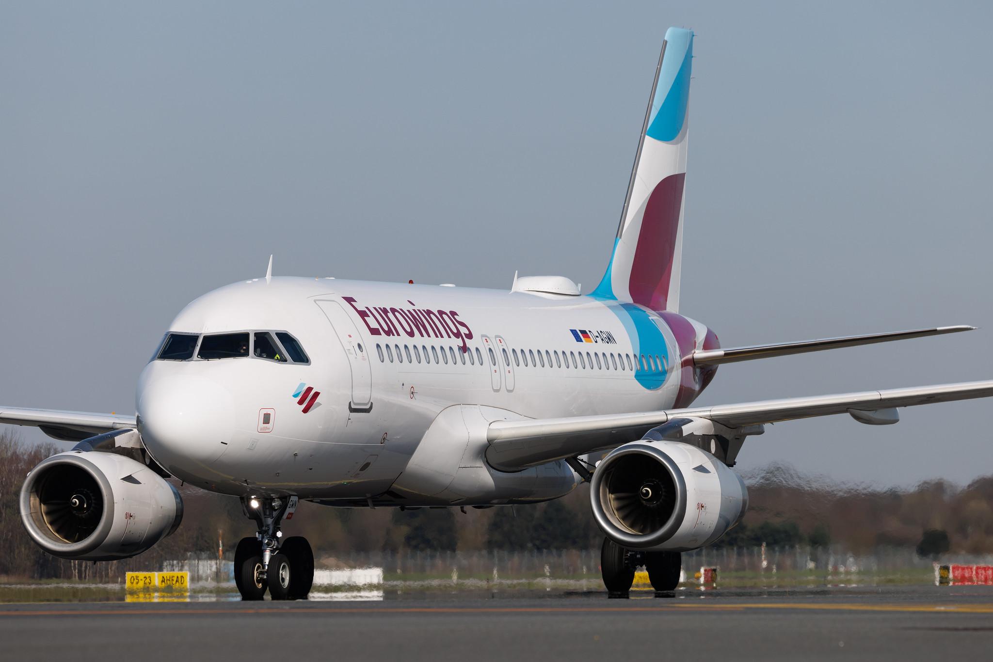 Hamburg Airport: Eurowings (EW / EWG) | Airbus A319-132 A319 | D-AGWN | MSN 3841