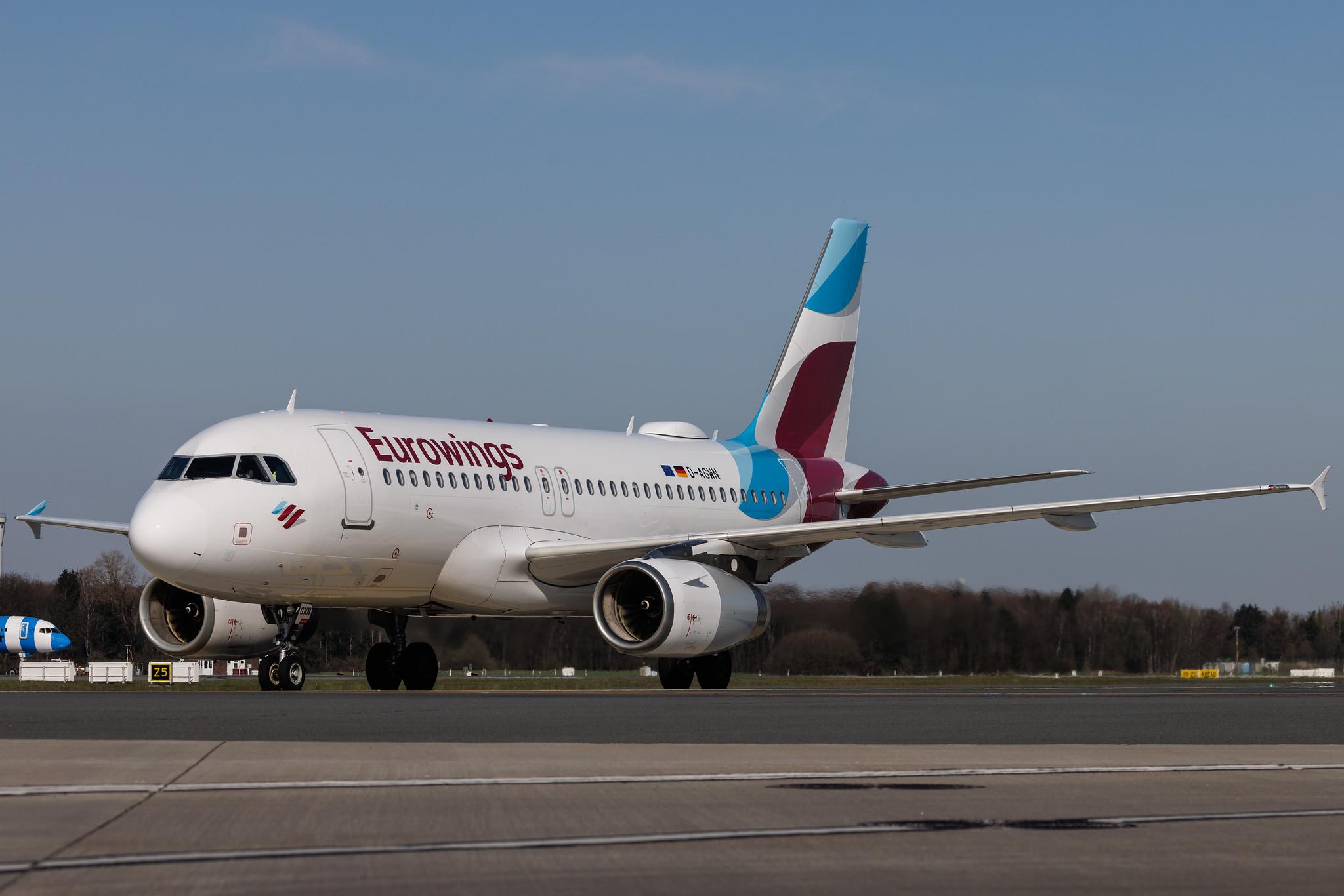 Hamburg Airport: Eurowings (EW / EWG) | Airbus A319-132 A319 | D-AGWN | MSN 3841