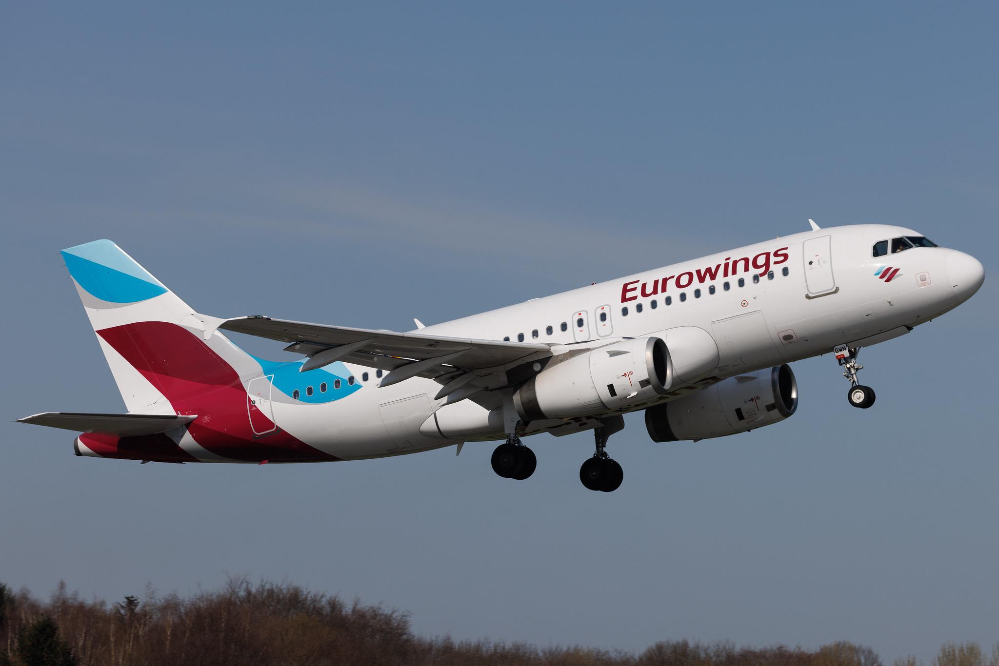 Hamburg Airport: Eurowings (EW / EWG) | Airbus A319-132 A319 | D-AGWN | MSN 3841