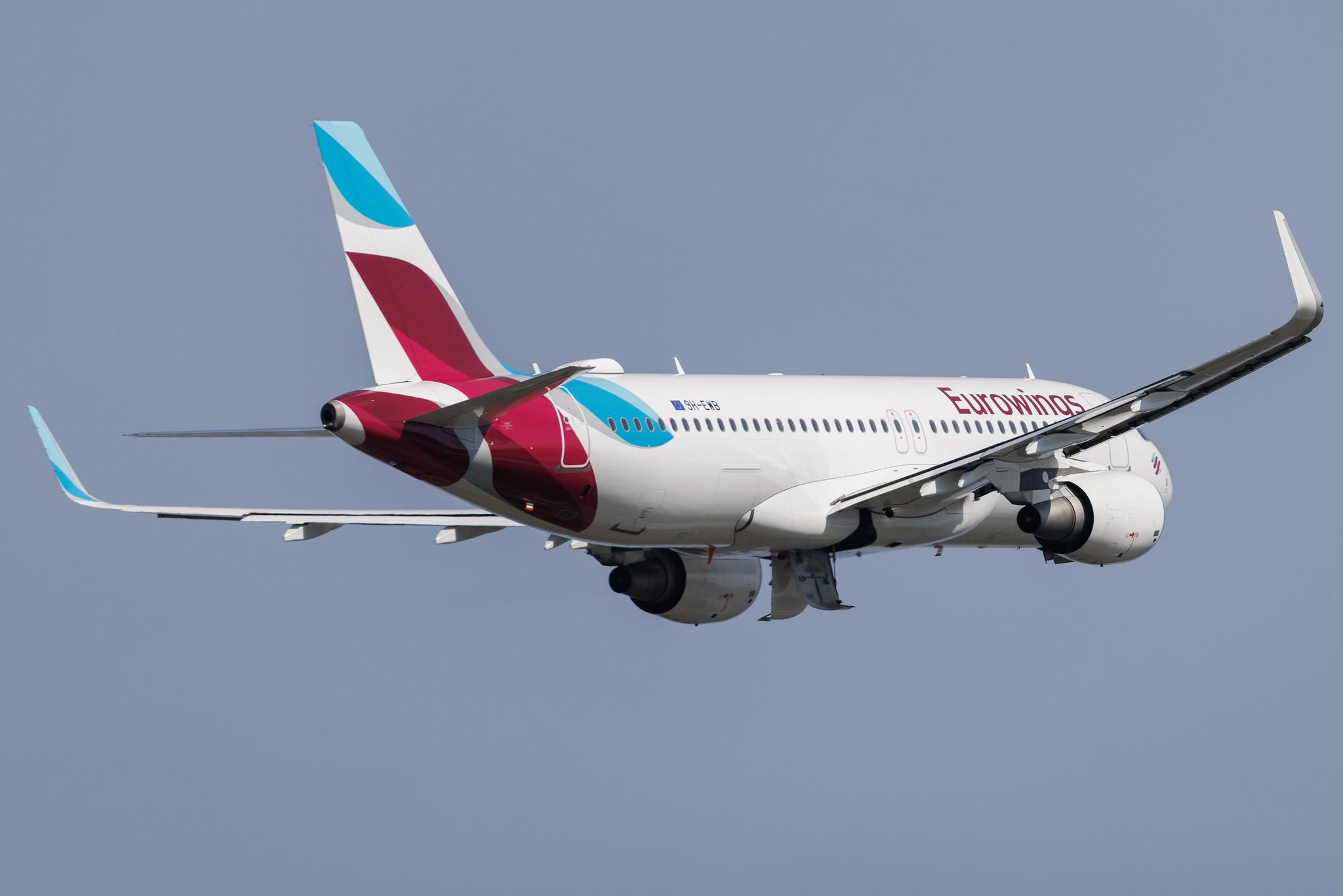 Hamburg Airport: Eurowings (EW / EWG) | Operator: Eurowings Europe |  Airbus A320-214 A320 | 9H-EWB | MSN 06992