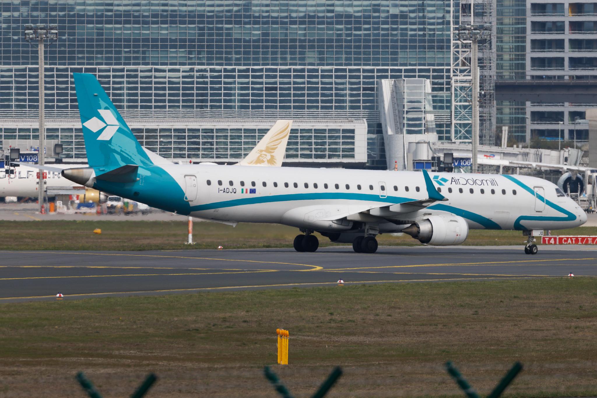 Frankfurt Airport: Air Dolomiti (EN / DLA) | Embraer E195LR E195 | I-ADJQ | MSN 19000587