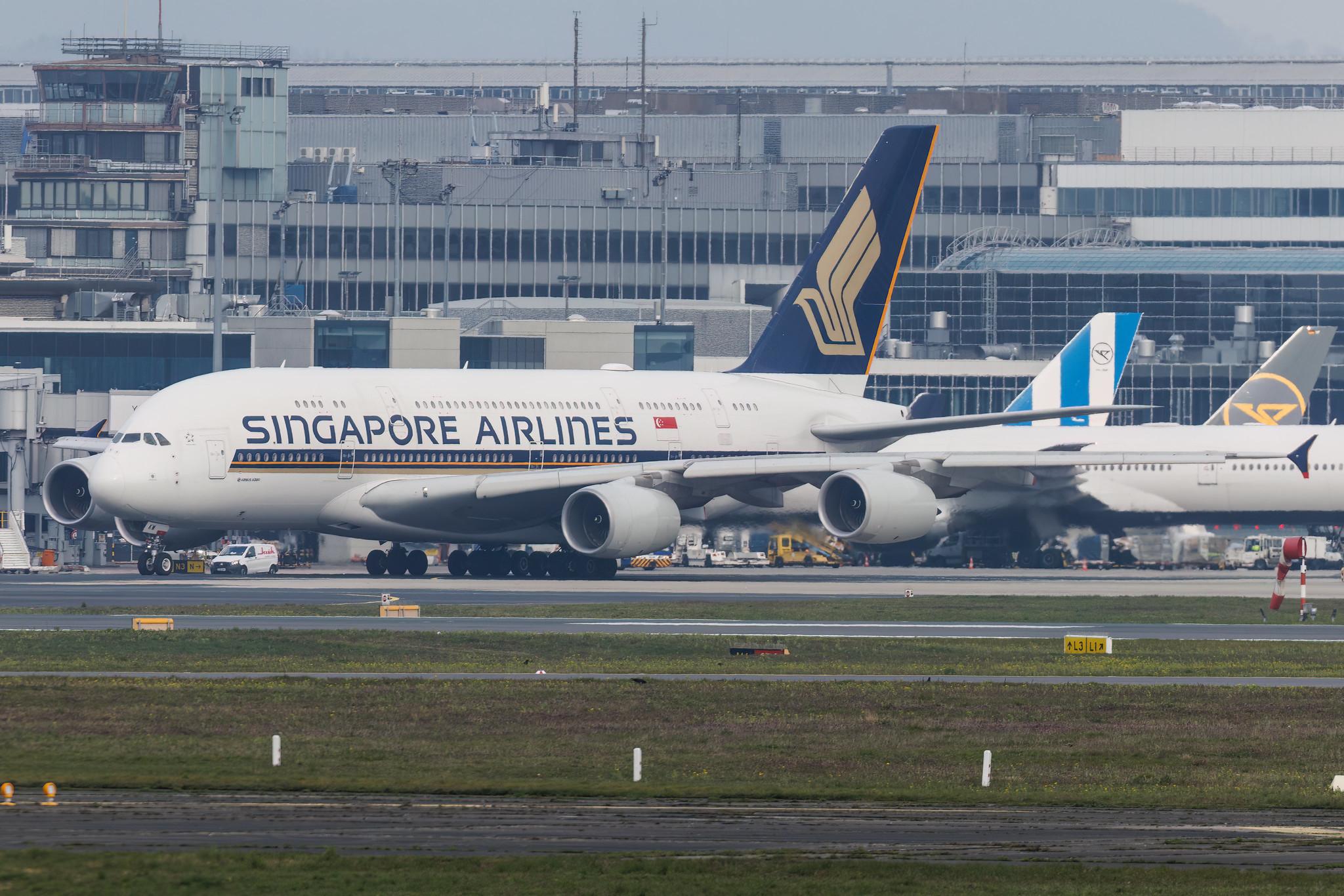 Frankfurt Airport: Singapore Airlines (SQ / SIA) | Airbus A380-841 A388 | 9V-SKW | MSN 251