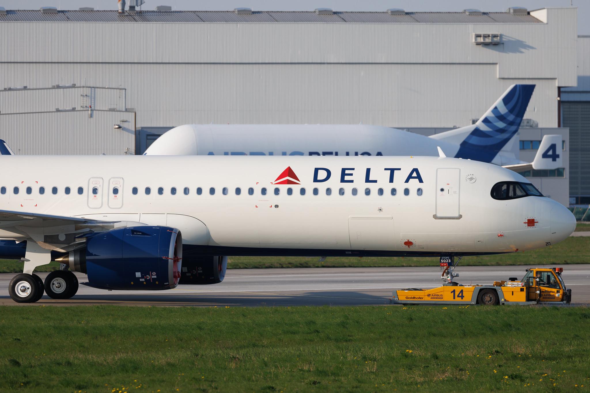 Hamburg Finkenwerder: Delta Air Lines (DL / DAL) | Airbus A321-271NX A21N | D-AVXX | N523DE | MSN 11236