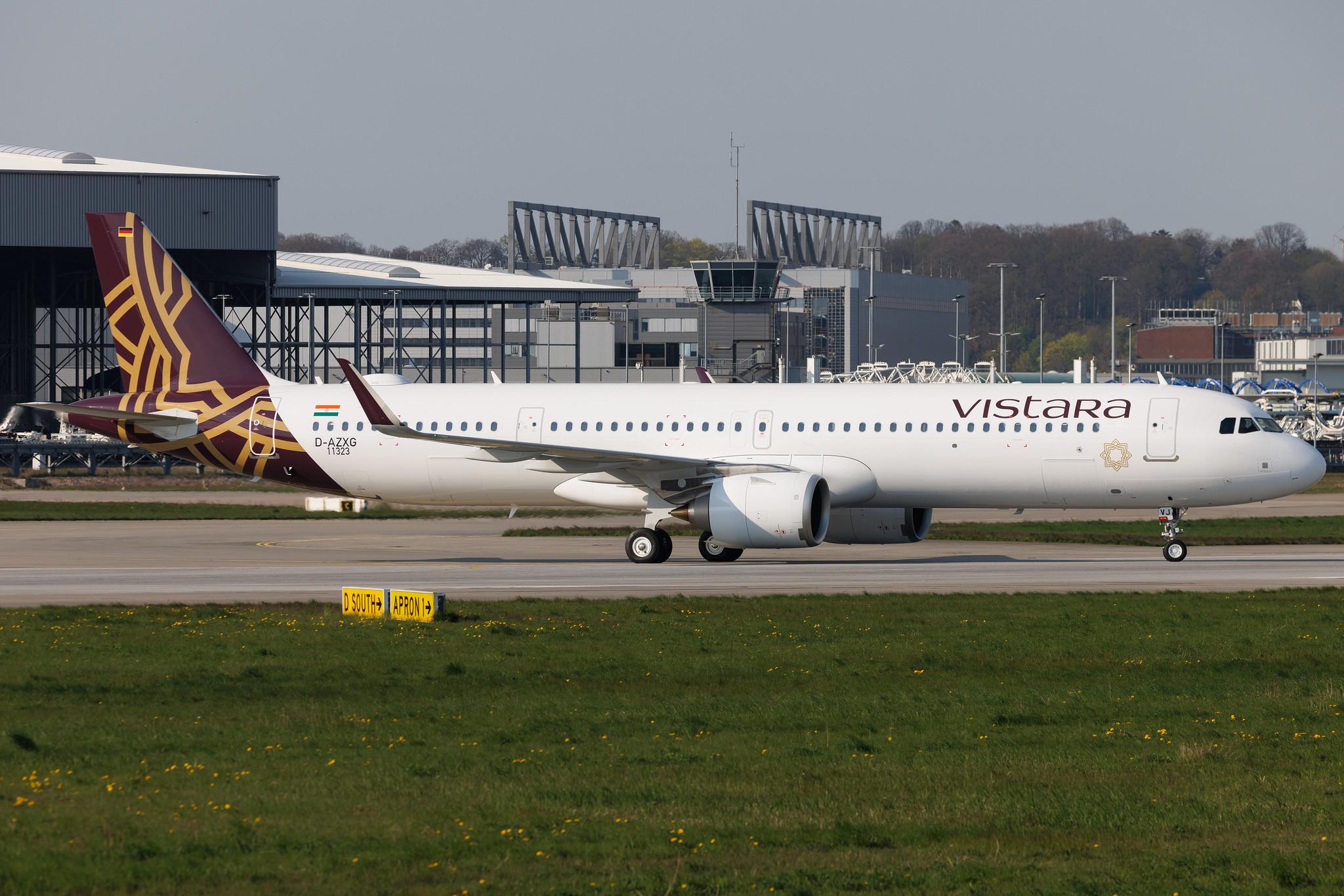 Hamburg Finkenwerder: Vistara (UK / VTI) | Airbus A321-251NX A21N | D-AZXG | VT-TVJ | MSN 11323