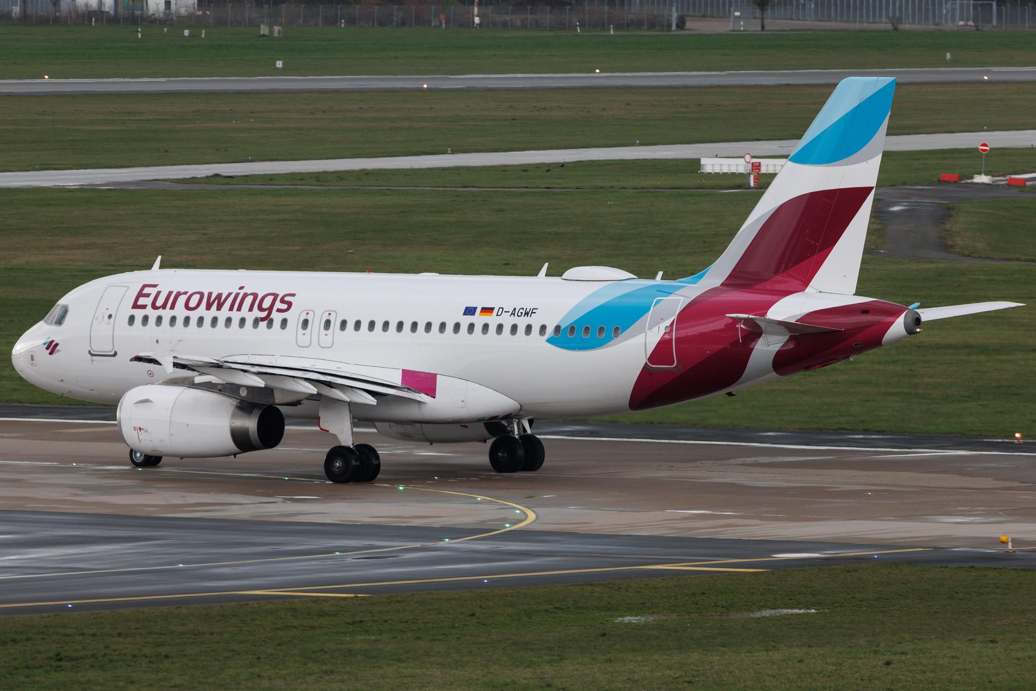 Hamburg Airport: Eurowings (EW / EWG) | Airbus A319-132 A319 | D-AGWF | MSN 3172