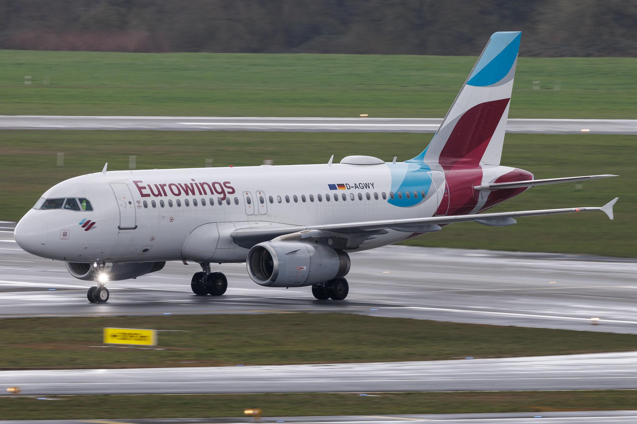 Hamburg Airport: Eurowings (EW / EWG) | Airbus A319-132 A319 | D-AGWY | MSN 5941
