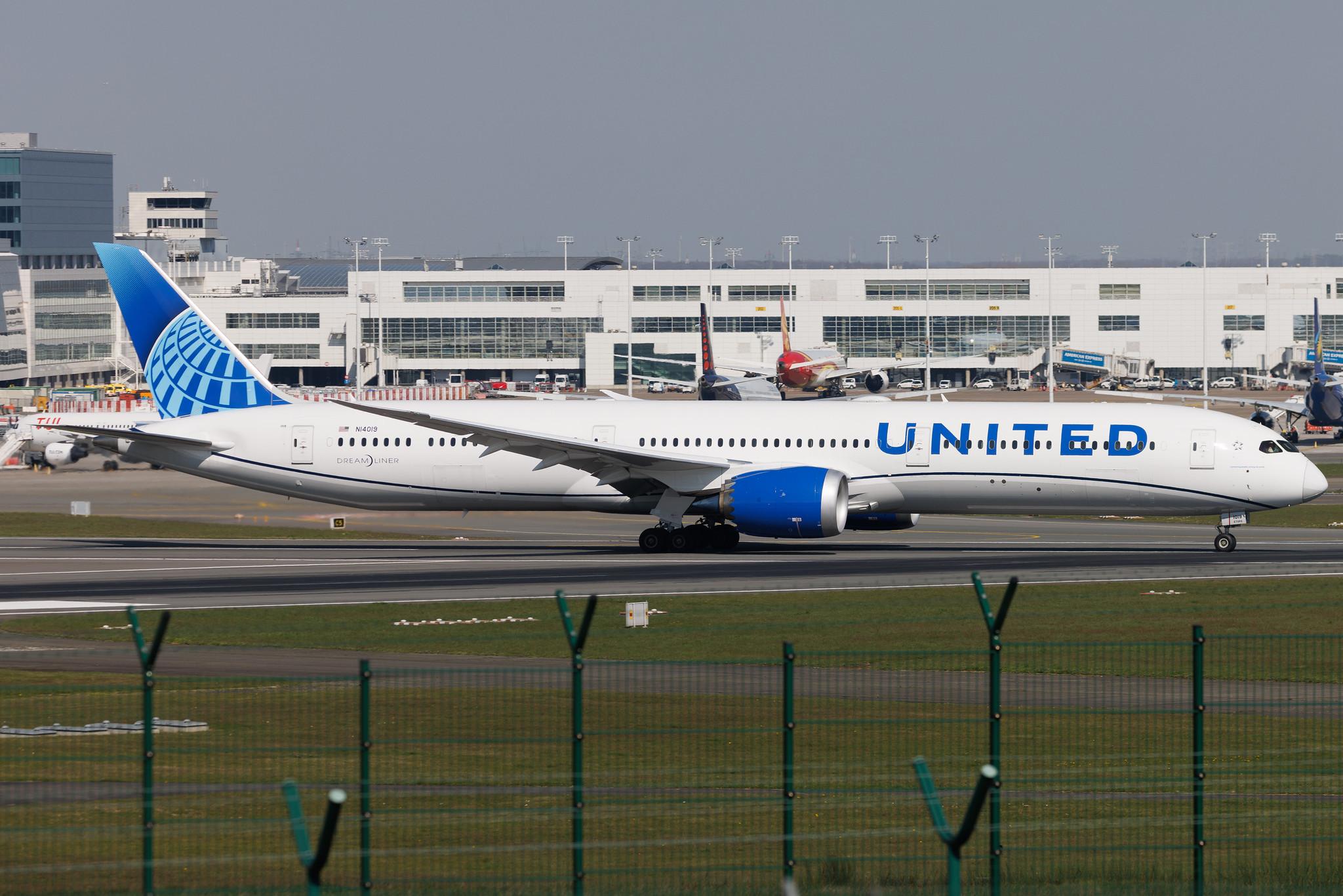 Brussels Airport: United Airlines (UA / UAL) | Boeing 787-10 Dreamliner B78X | N14019 | MSN 66988
