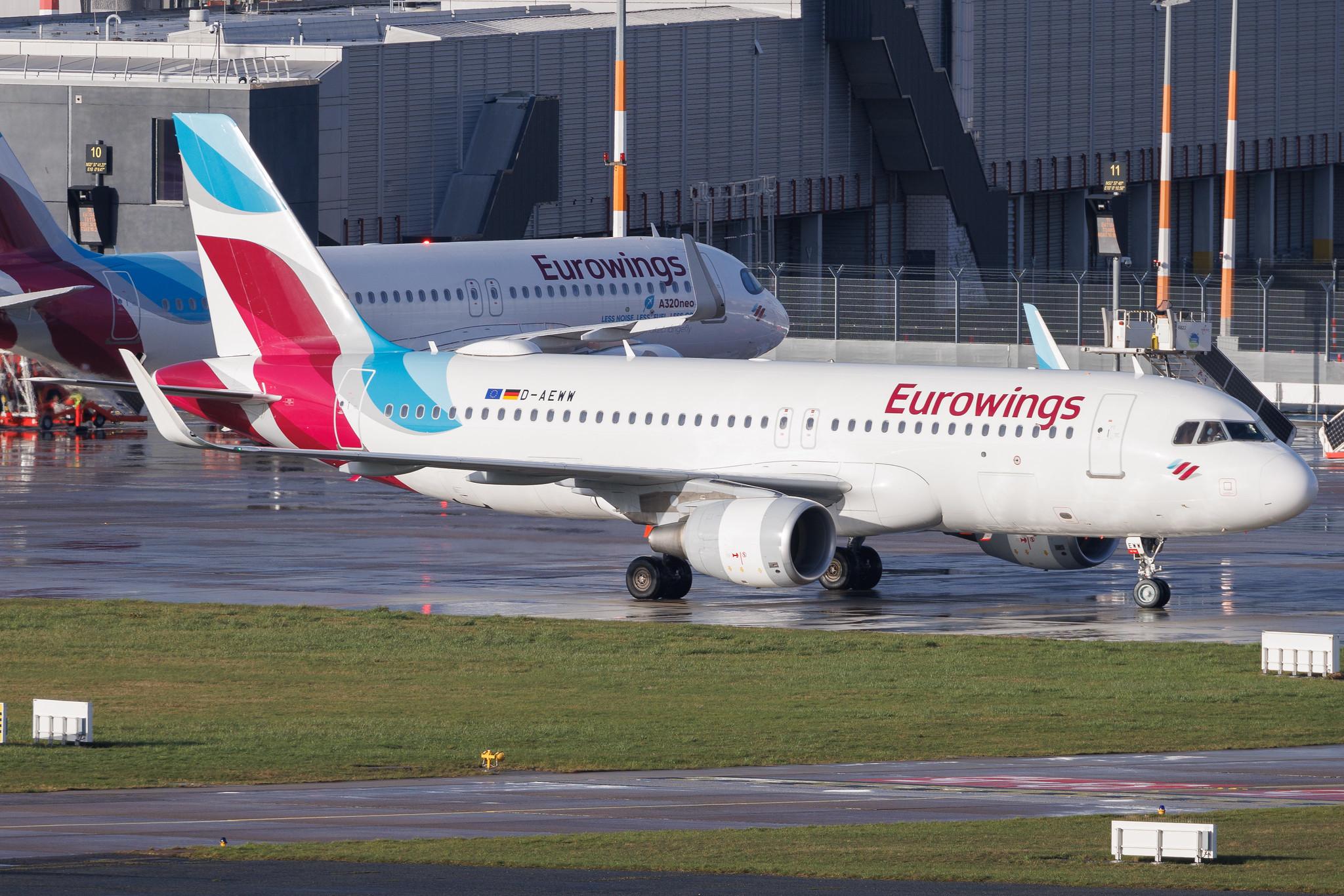 Hamburg Airport: Eurowings (EW / EWG) | Airbus A320-214 A320 | D-AEWW | MSN 7615