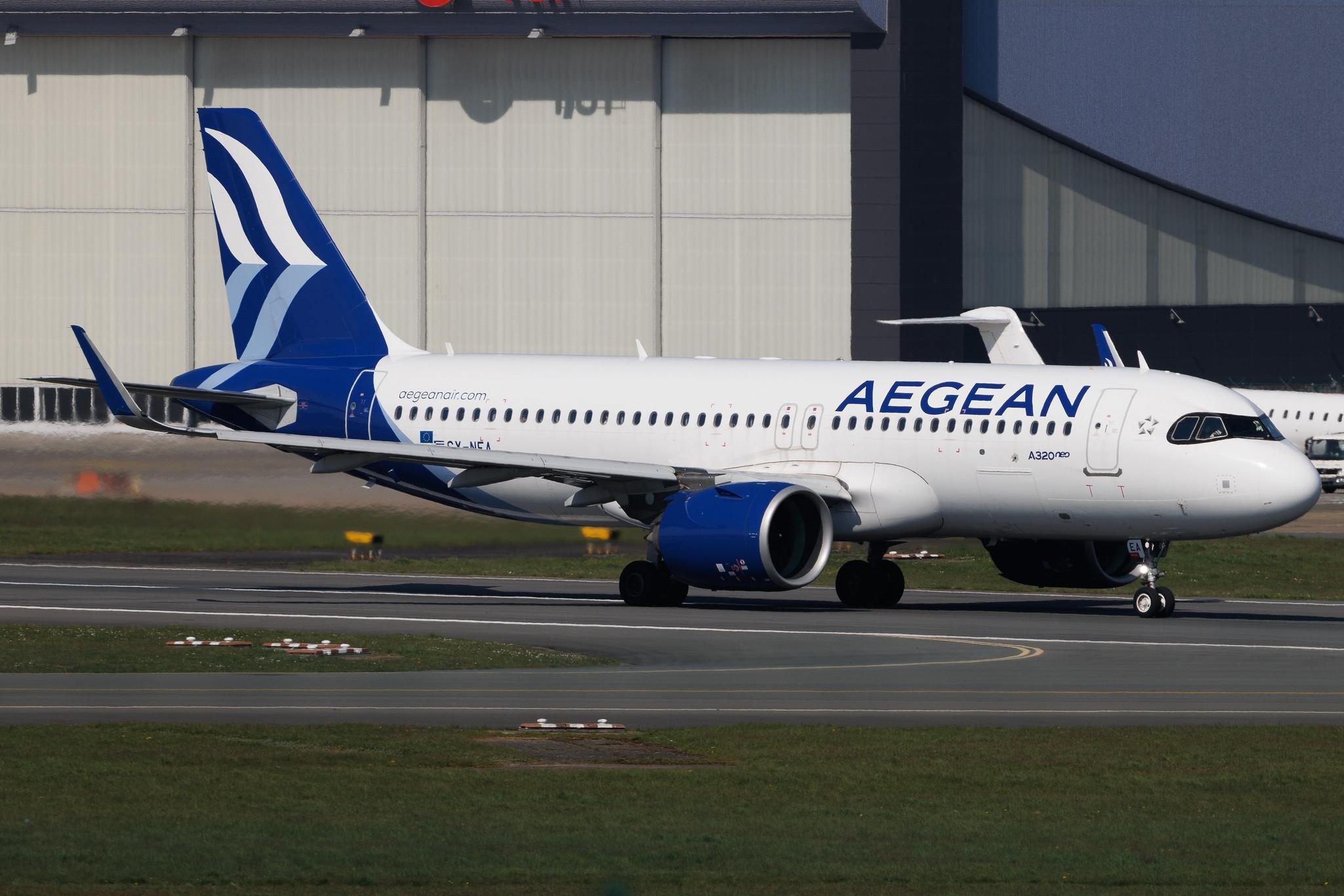 Brussels Airport: Aegean Airlines (A3 / AEE) | Airbus A320-271N A20N | SX-NEA | MSN 9497