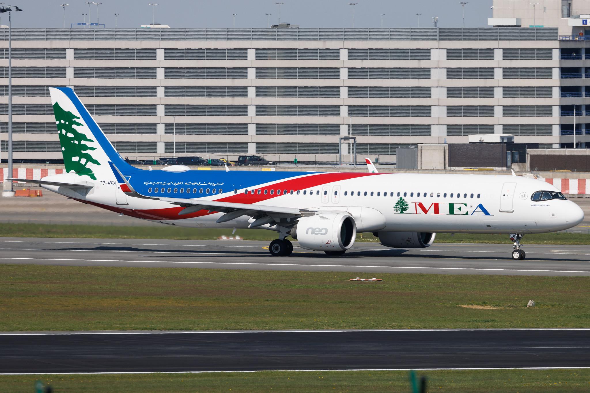 Brussels Airport: MEA (ME / MEA) | Airbus A321-271NX A21N | T7-ME8 | MSN 10221