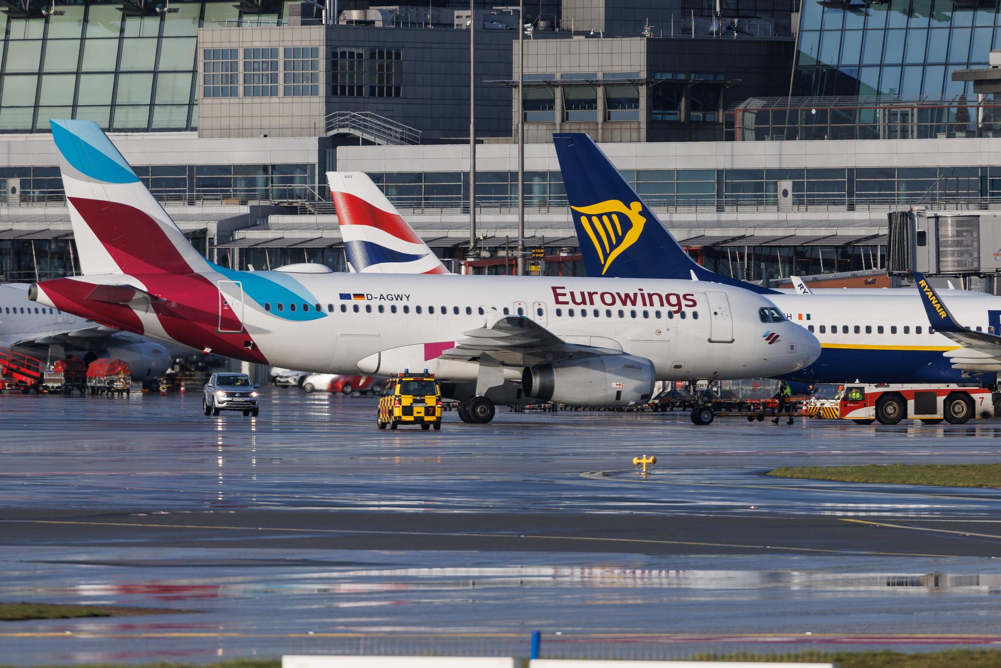 Hamburg Airport: Eurowings (EW / EWG) | Airbus A319-132 A319 | D-AGWY | MSN 5941