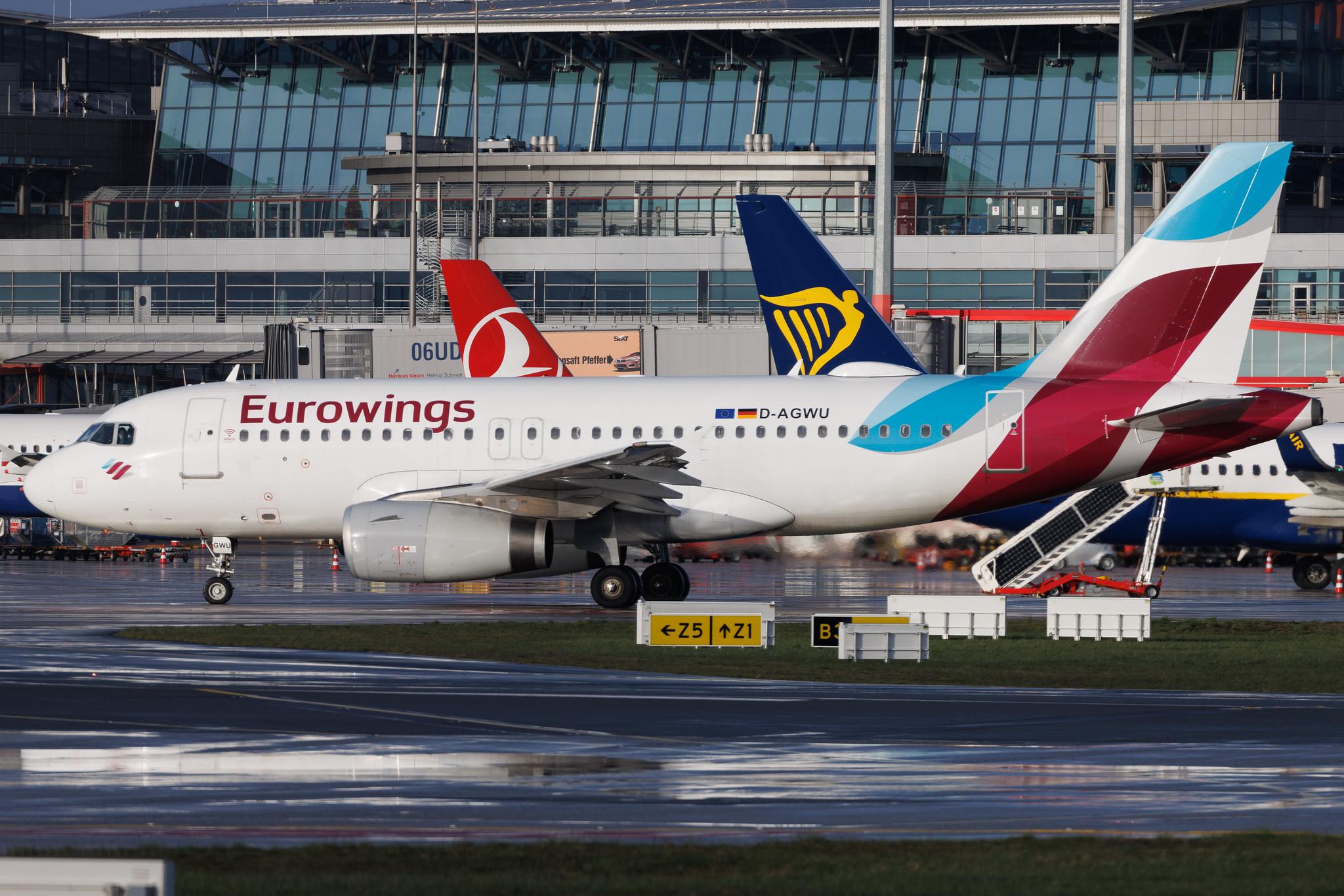 Hamburg Airport: Eurowings (EW / EWG) | Airbus A319-132 A319 | D-AGWU | MSN 5457