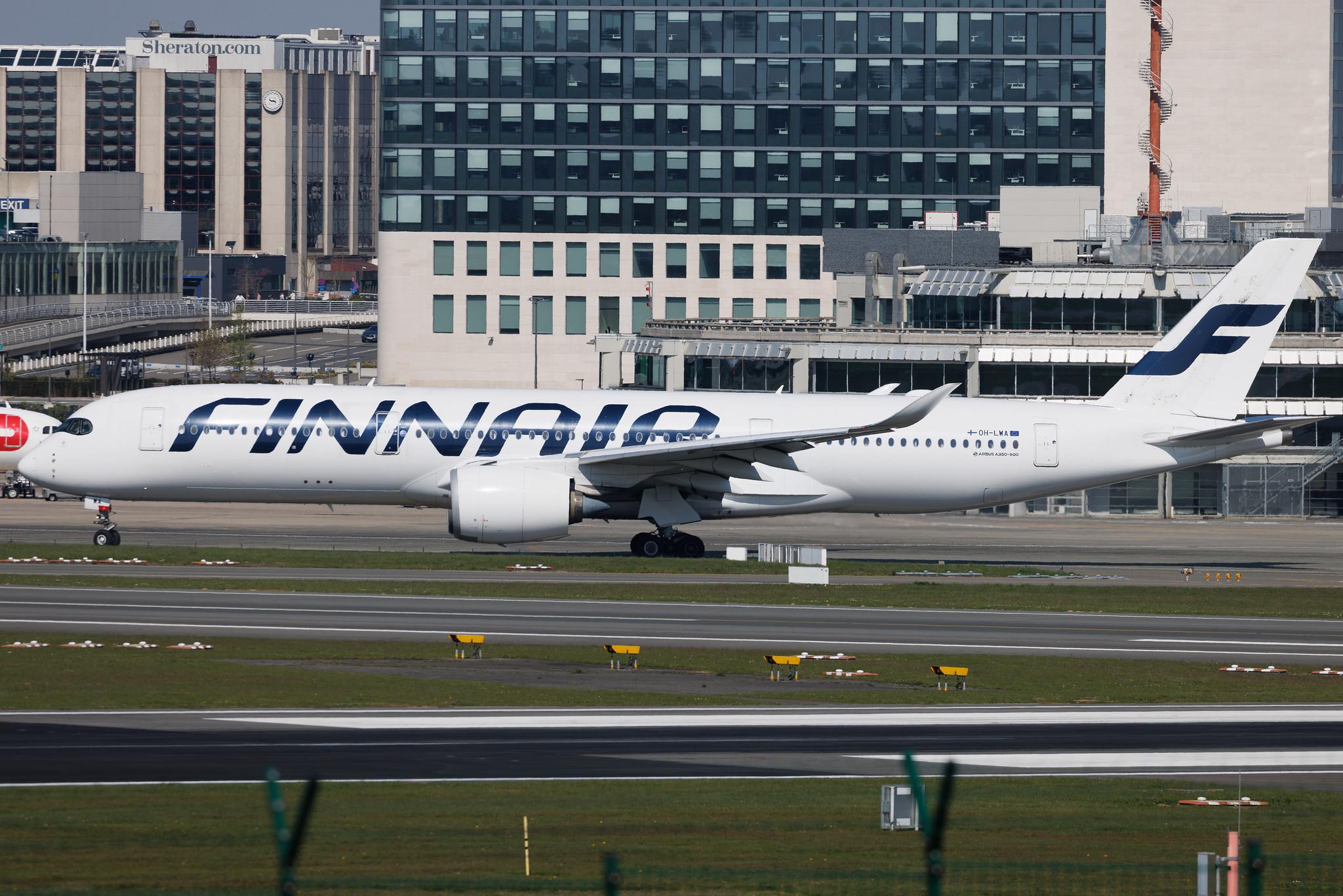 Brussels Airport: Finnair (AY / FIN) | Airbus A350-941 A359 | OH-LWA | MSN 018