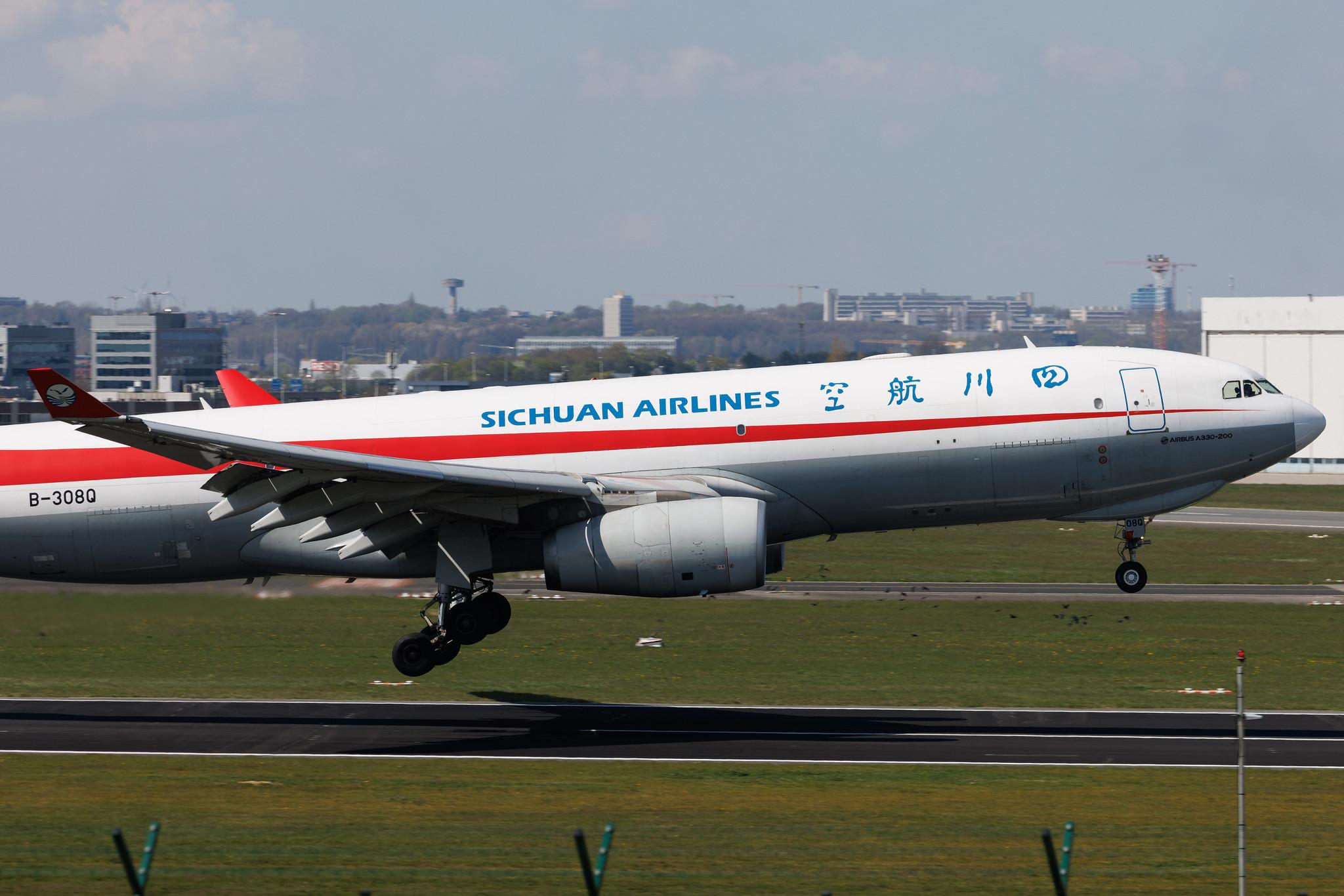Brussels Airport: Sichuan Airlines (3U / CSC) | Airbus A330-243F A332 | B-308Q | MSN 1406