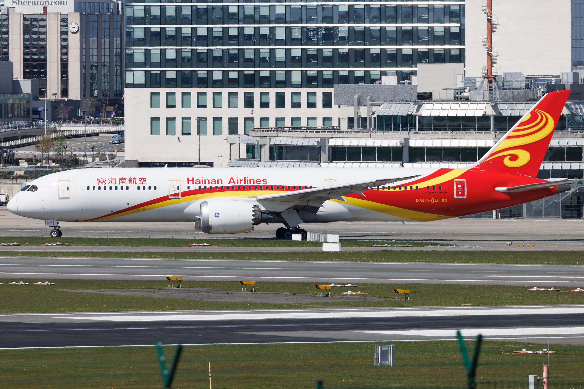 Brussels Airport: Hainan Airlines (HU / CHH) |  Boeing 787-9 Dreamliner B789 | B-207V | MSN 62732