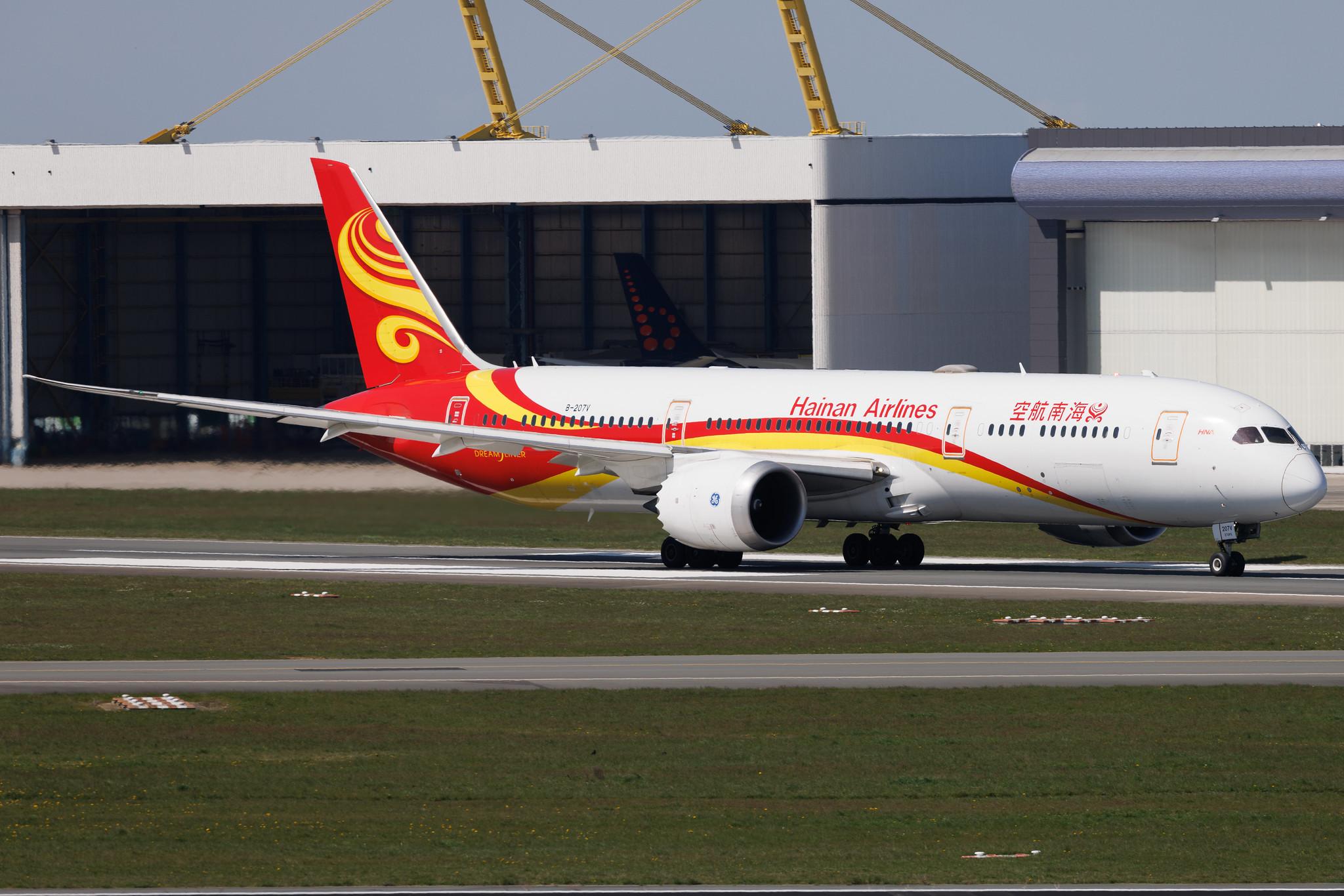 Brussels Airport: Hainan Airlines (HU / CHH) |  Boeing 787-9 Dreamliner B789 | B-207V | MSN 62732
