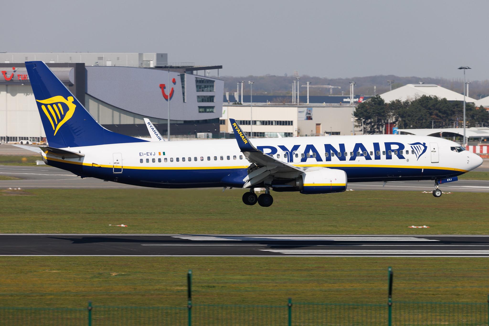 Brussels Airport: Ryanair (FR / RYR) | Boeing 737-8AS B738 | EI-EVJ | MSN 38501