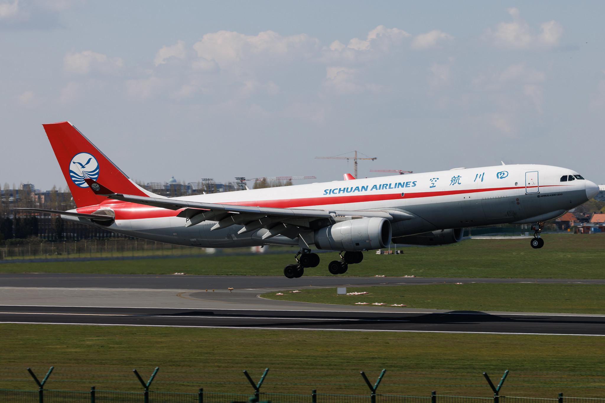 Brussels Airport: Sichuan Airlines (3U / CSC) | Airbus A330-243F A332 | B-308Q | MSN 1406