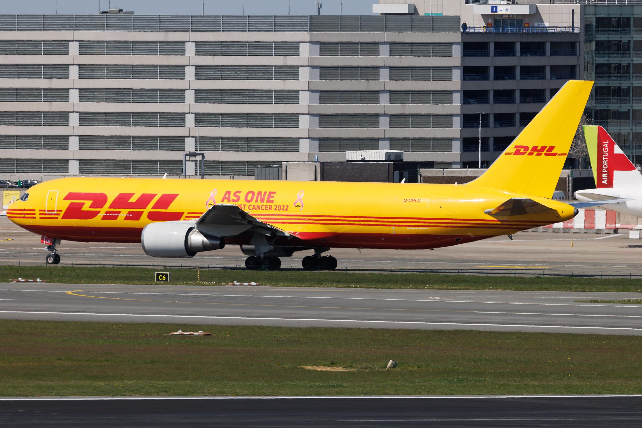 Brussels Airport: DHL (D0 / DHK) | Boeing 767-3Q8(ER)(BDSF) B763 | G-DHLN | MSN 27686