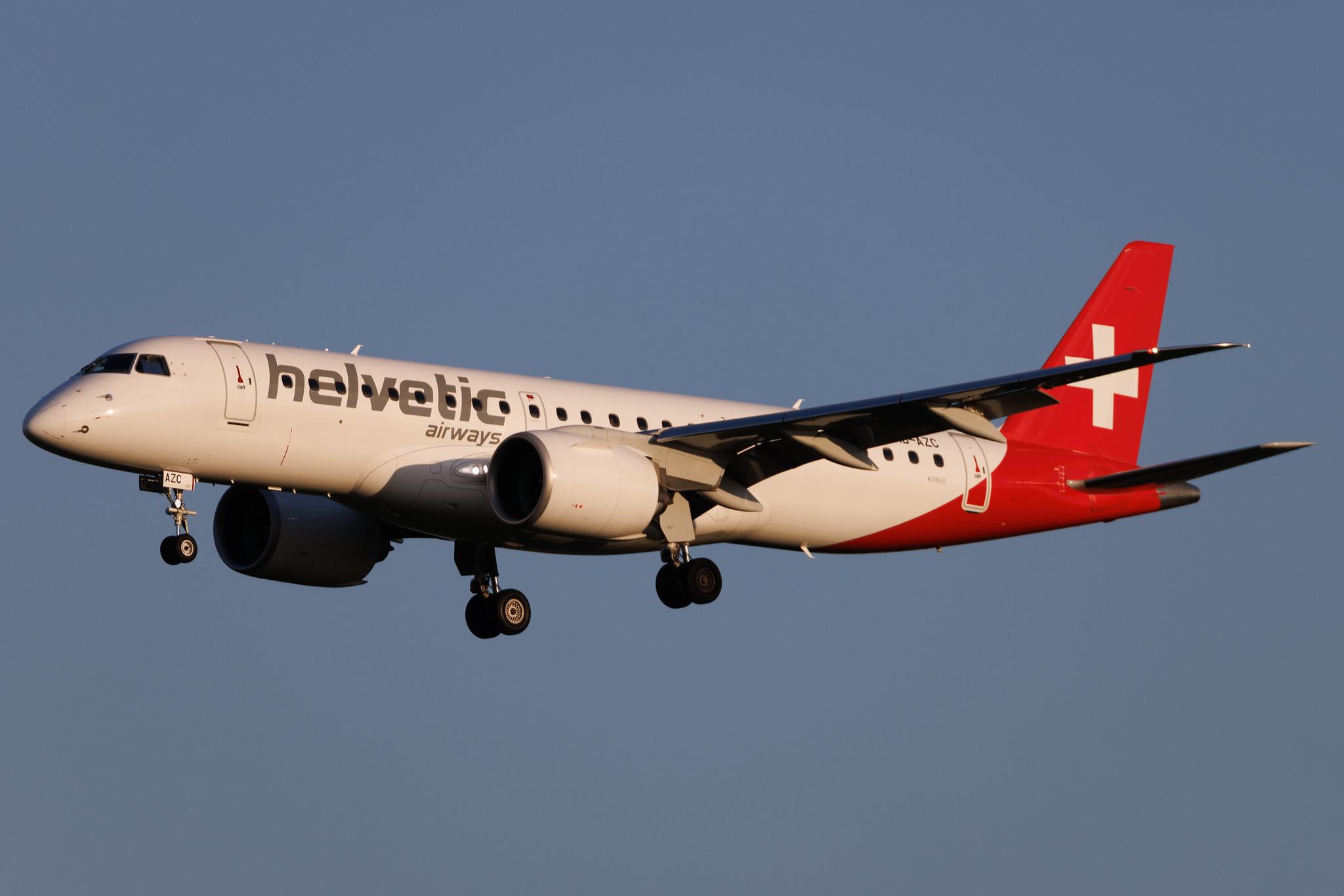 Brussels Airport: Helvetic Airways (2L / OAW) | Embraer E190-E2 E290 | HB-AZC | MSN 19020030