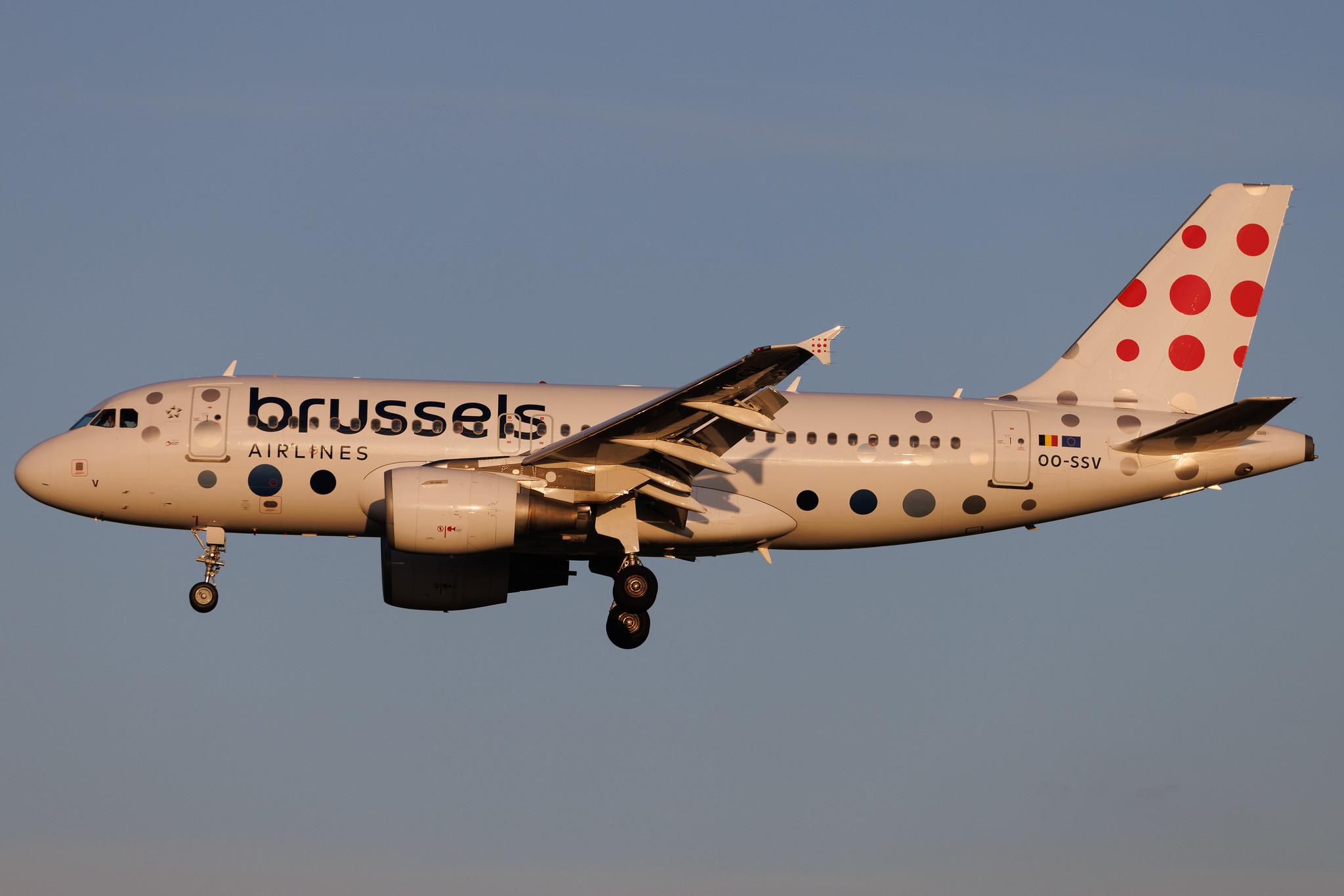 Brussels Airport: Brussels Airlines (SN / BEL) | Airbus A319-111 A319 | OO-SSV | MSN 2196