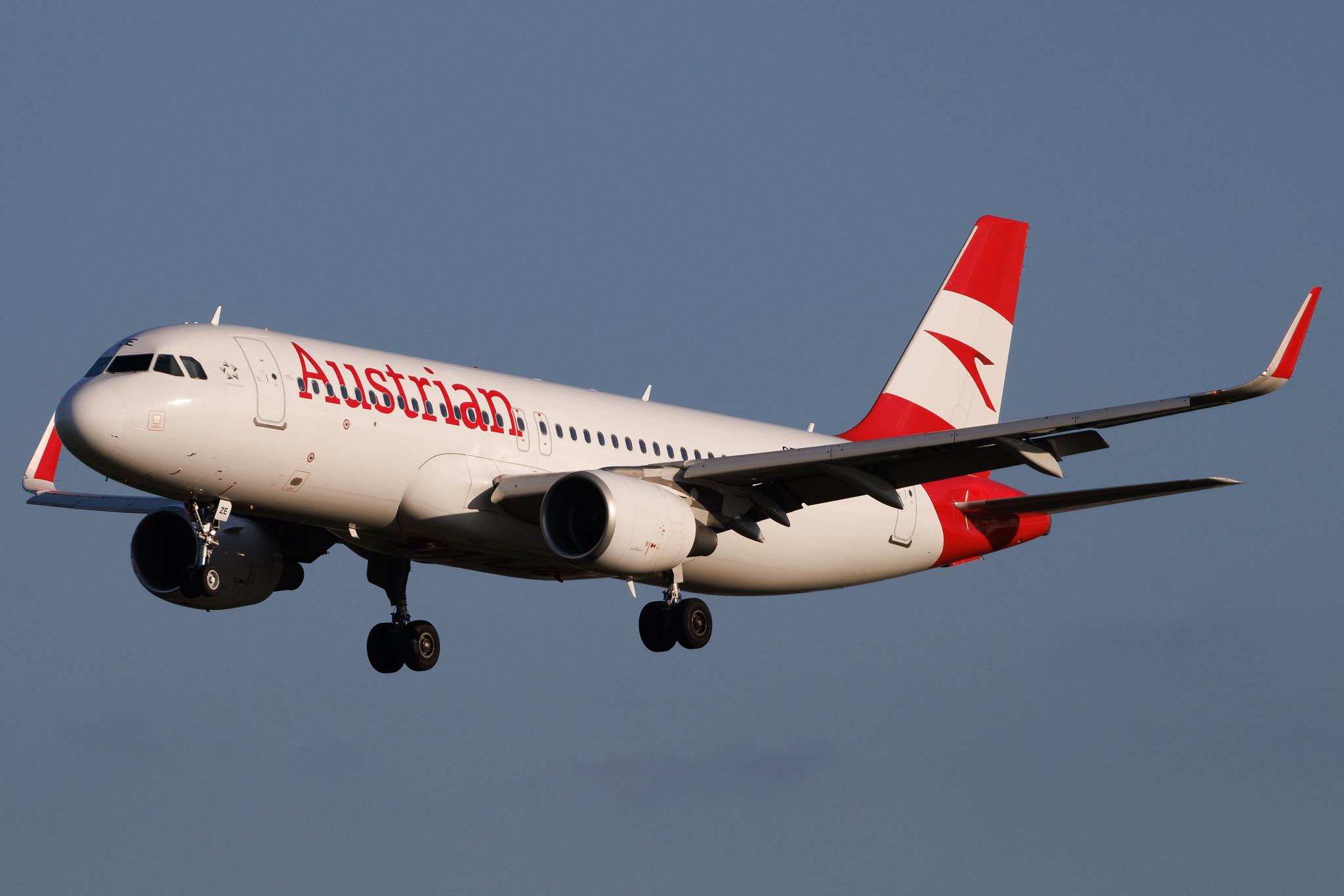 Brussels Airport: Austrian Airlines (OS / AUA) |  Airbus A320-214 A320 | OE-LZE | MSN 5754