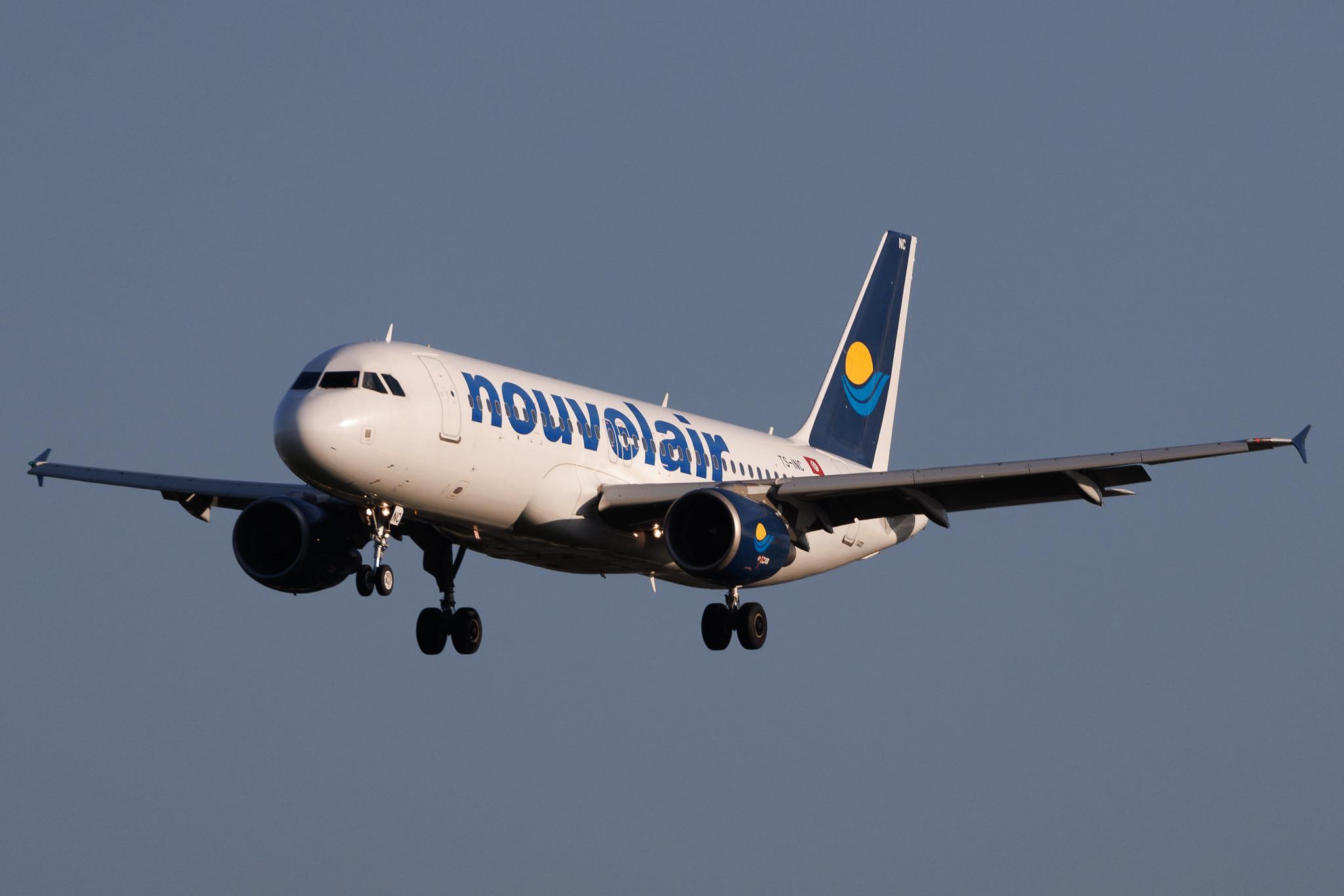 Brussels Airport: Nouvelair (BJ / LBT) | Operator: Nouvelair Tunisie | Airbus A320-214 A320 | TS-INC | MSN 1744