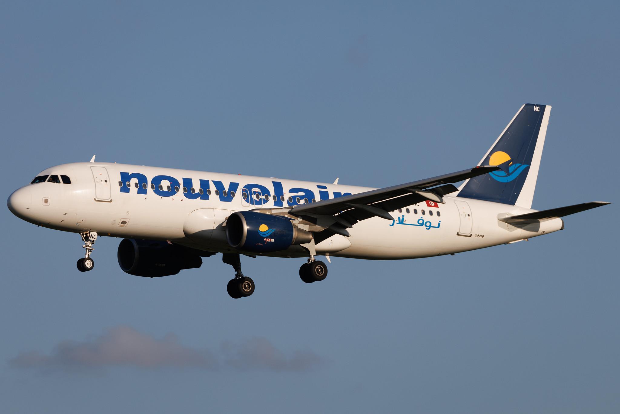 Brussels Airport: Nouvelair (BJ / LBT) | Operator: Nouvelair Tunisie | Airbus A320-214 A320 | TS-INC | MSN 1744