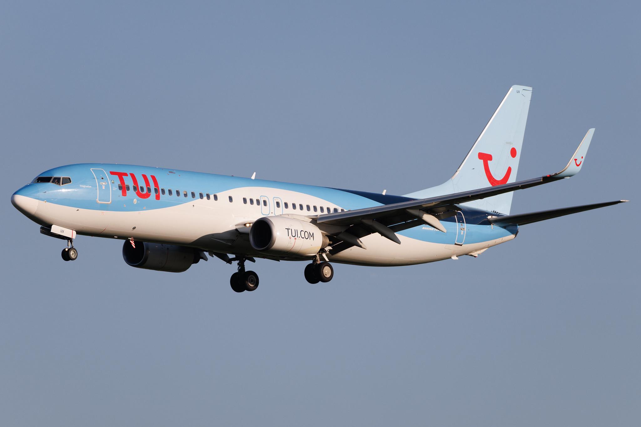 Brussels Airport: TUI (X3 / TUI) | Operator: TUI Airlines Belgium |  Boeing 737-86J B738 | OO-TUV | MSN 36883