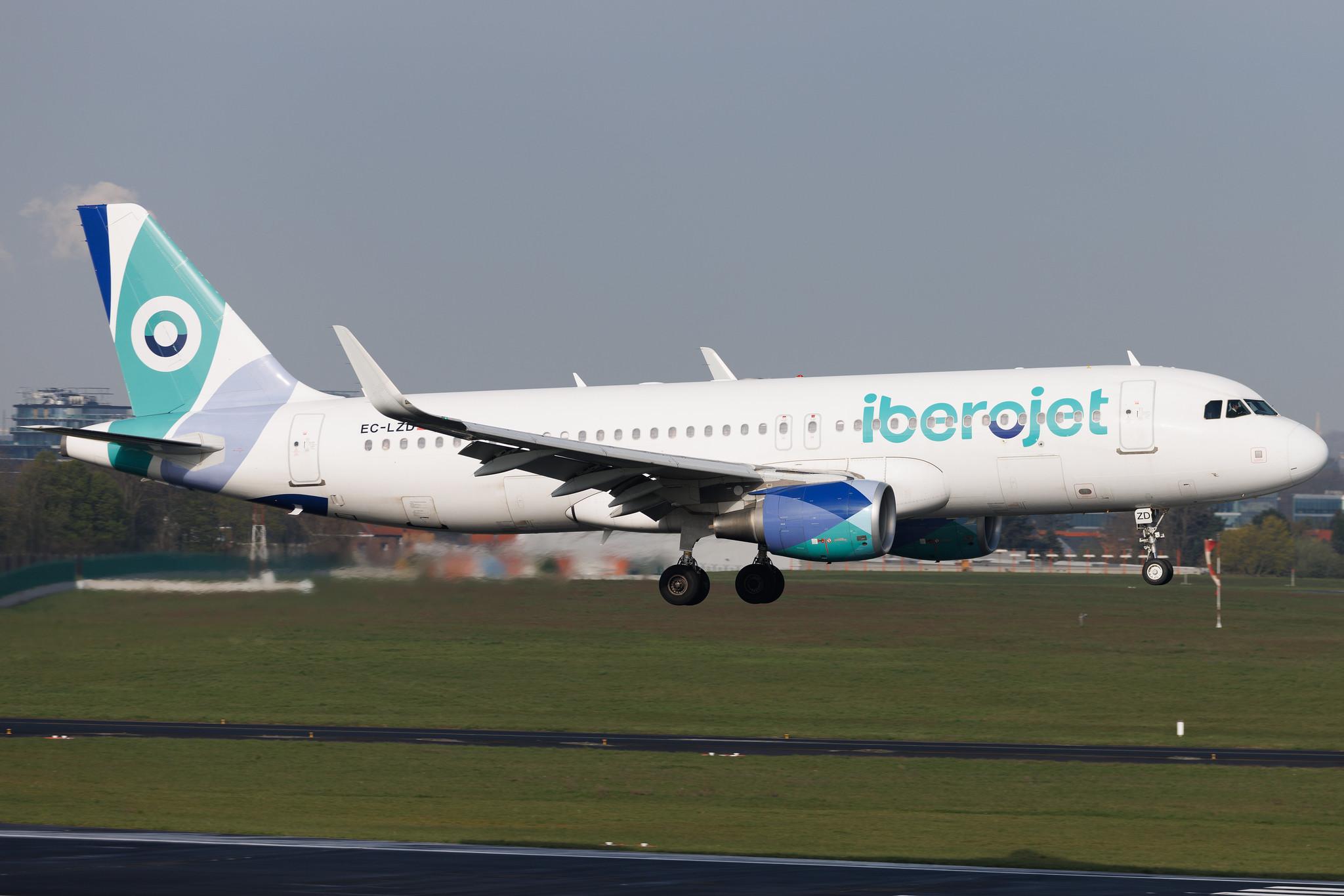 Brussels Airport: Iberojet (E9 / EVE) | Airbus A320-214 A320 | EC-LZD | MSN 5642