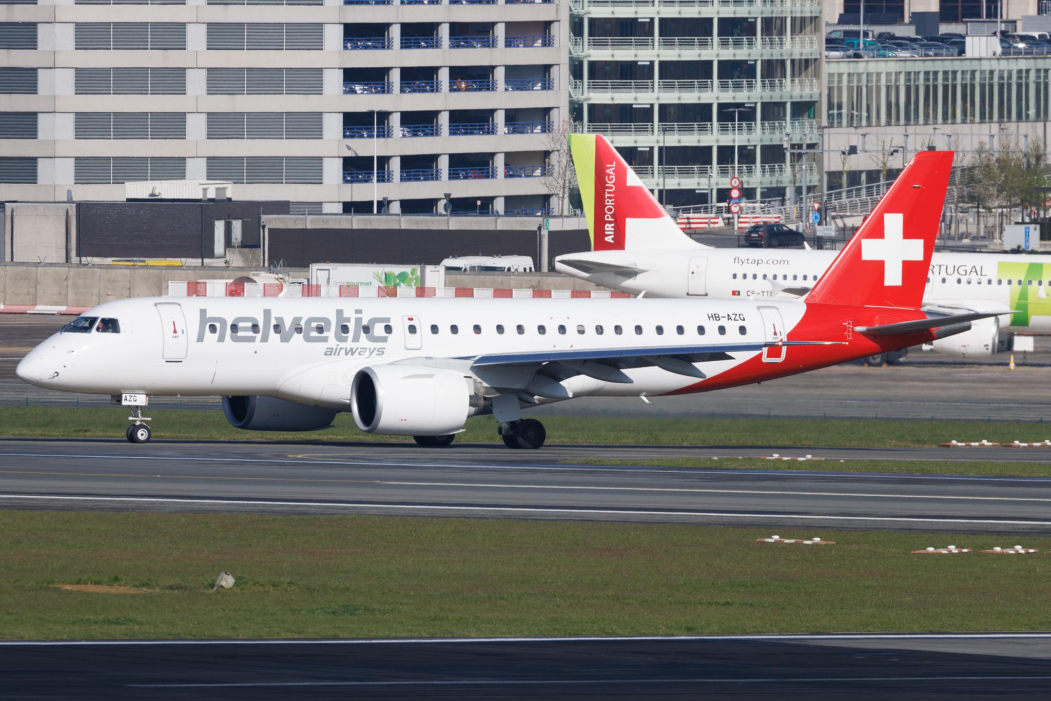 Brussels Airport: Helvetic Airways (2L / OAW) | Embraer E190-E2 E290 | HB-AZG | MSN 19020036