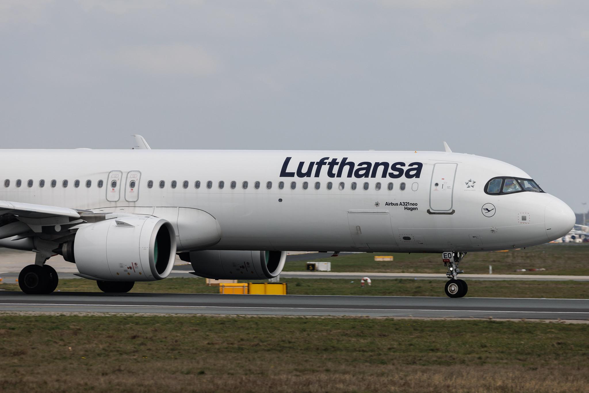 Frankfurt Airport: Lufthansa (LH / DLH) | Airbus A321-271NX A21N | D-AIEO | MSN 10892