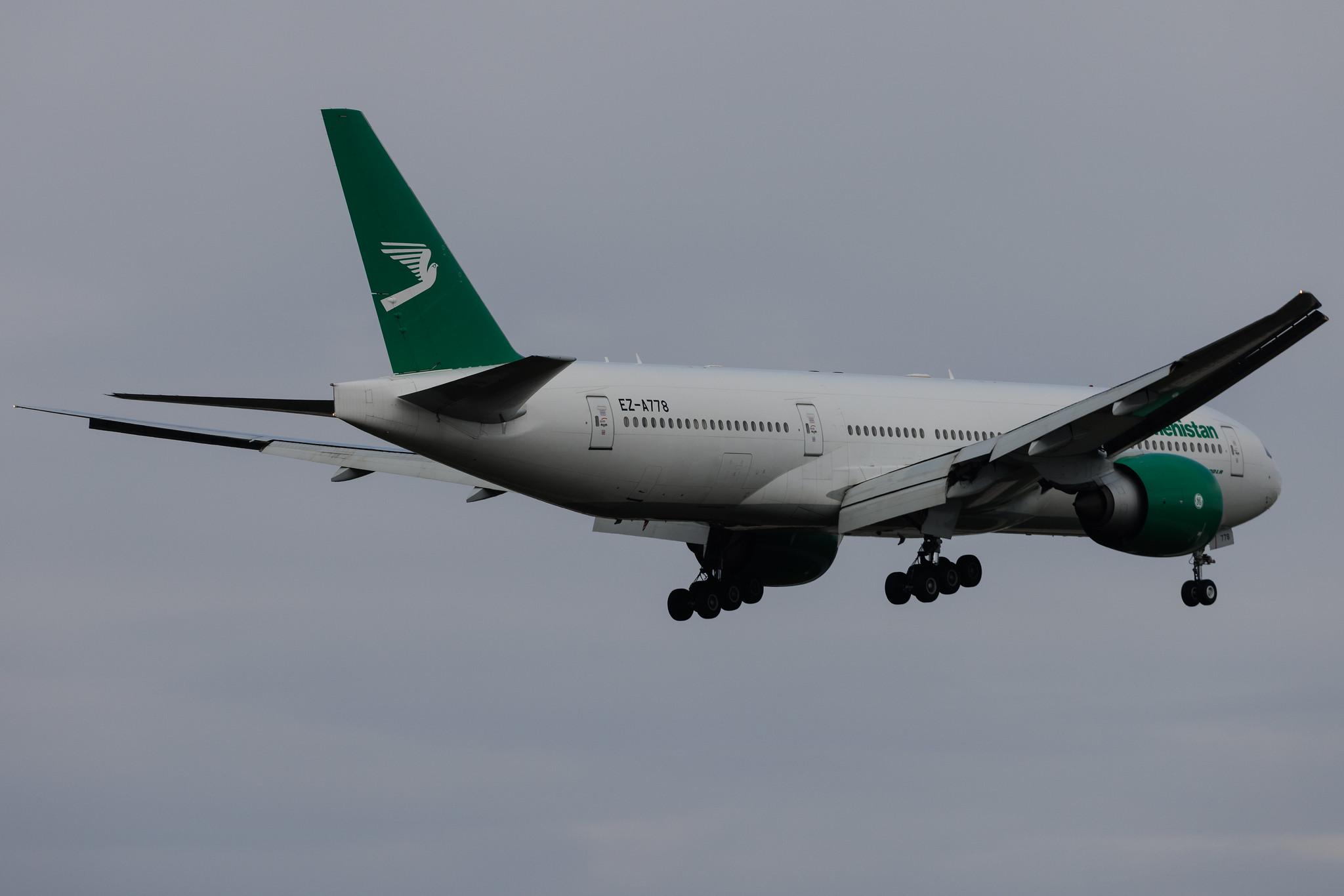 Frankfurt Airport: Turkmenistan Airlines (T5 / TUA) | Boeing 777-22K(LR) B77L | EZ-A778 | MSN 42296