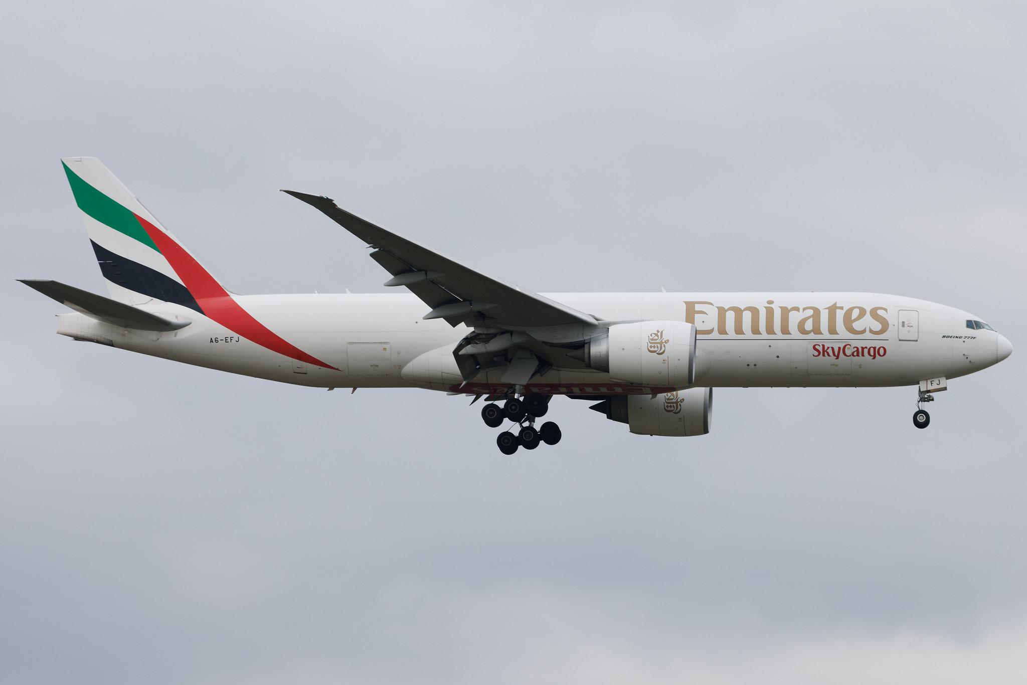 Frankfurt Airport: Emirates SkyCargo (EK / UAE) | Operator: Emirates | Boeing 777-F1H B77L | A6-EFJ | MSN 35610
