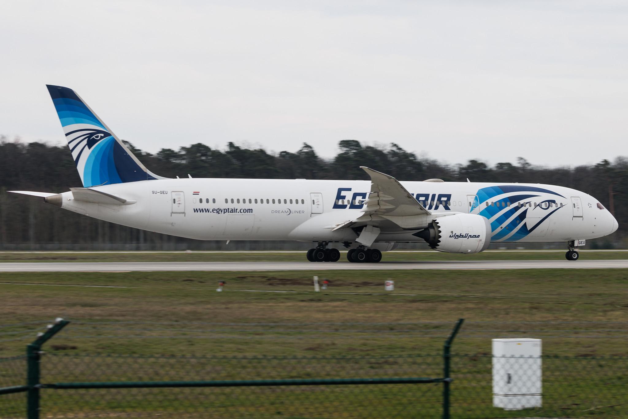 Frankfurt Airport: EgyptAir (MS / MSR) | Boeing 787-9 Dreamliner B789 | SU-GEU | MSN 38802