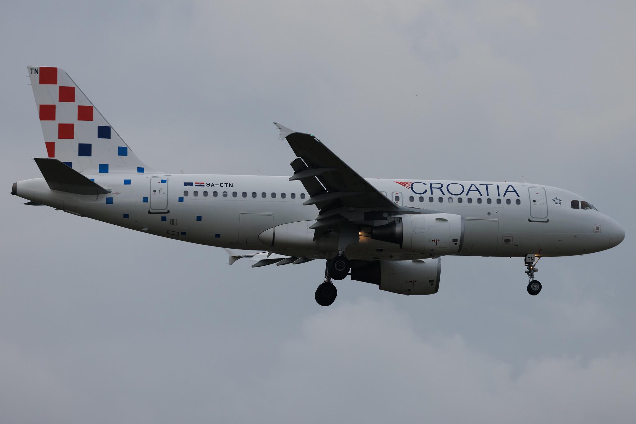 Frankfurt Airport: Croatia Airlines (OU / CTN) | Airbus A319-112 A319 | 9A-CTN | MSN 5085