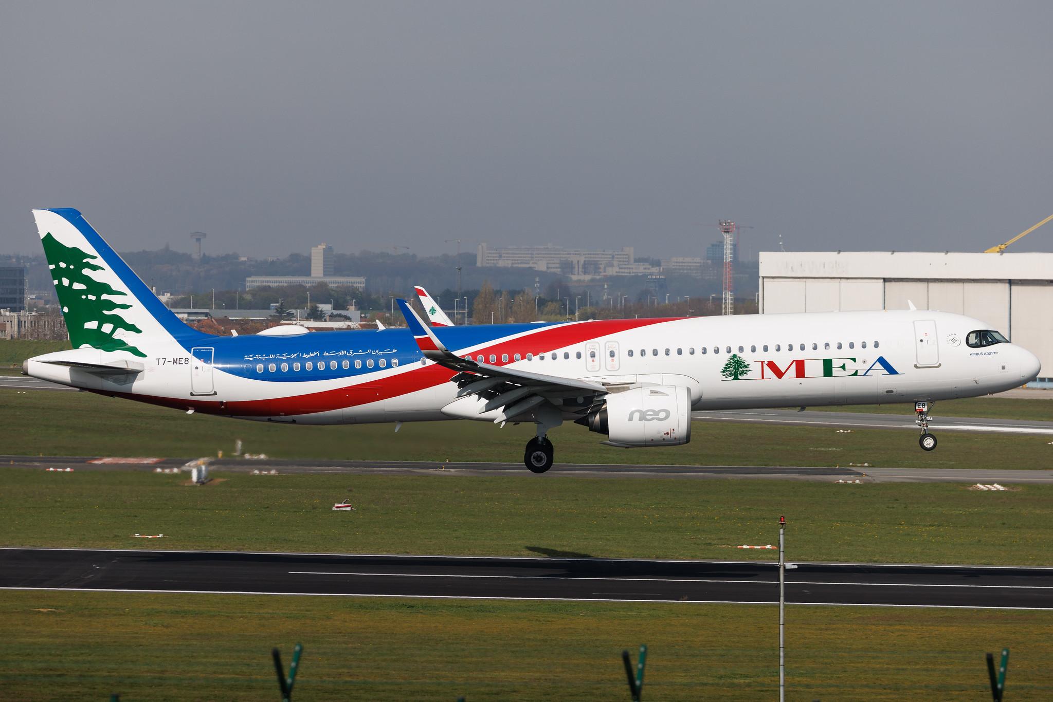 Brussels Airport: MEA (ME / MEA) | Airbus A321-271NX A21N | T7-ME8 | MSN 10221