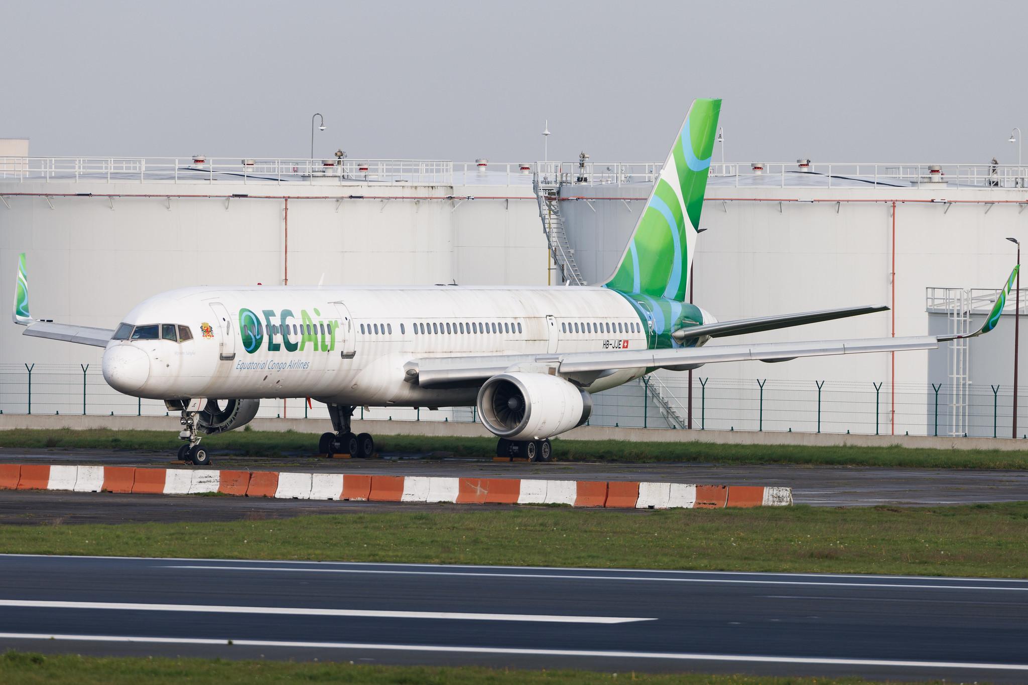 Brussels Airport: ECAir  | Boeing 757-204 B752 | HB-JJE | MSN 27219