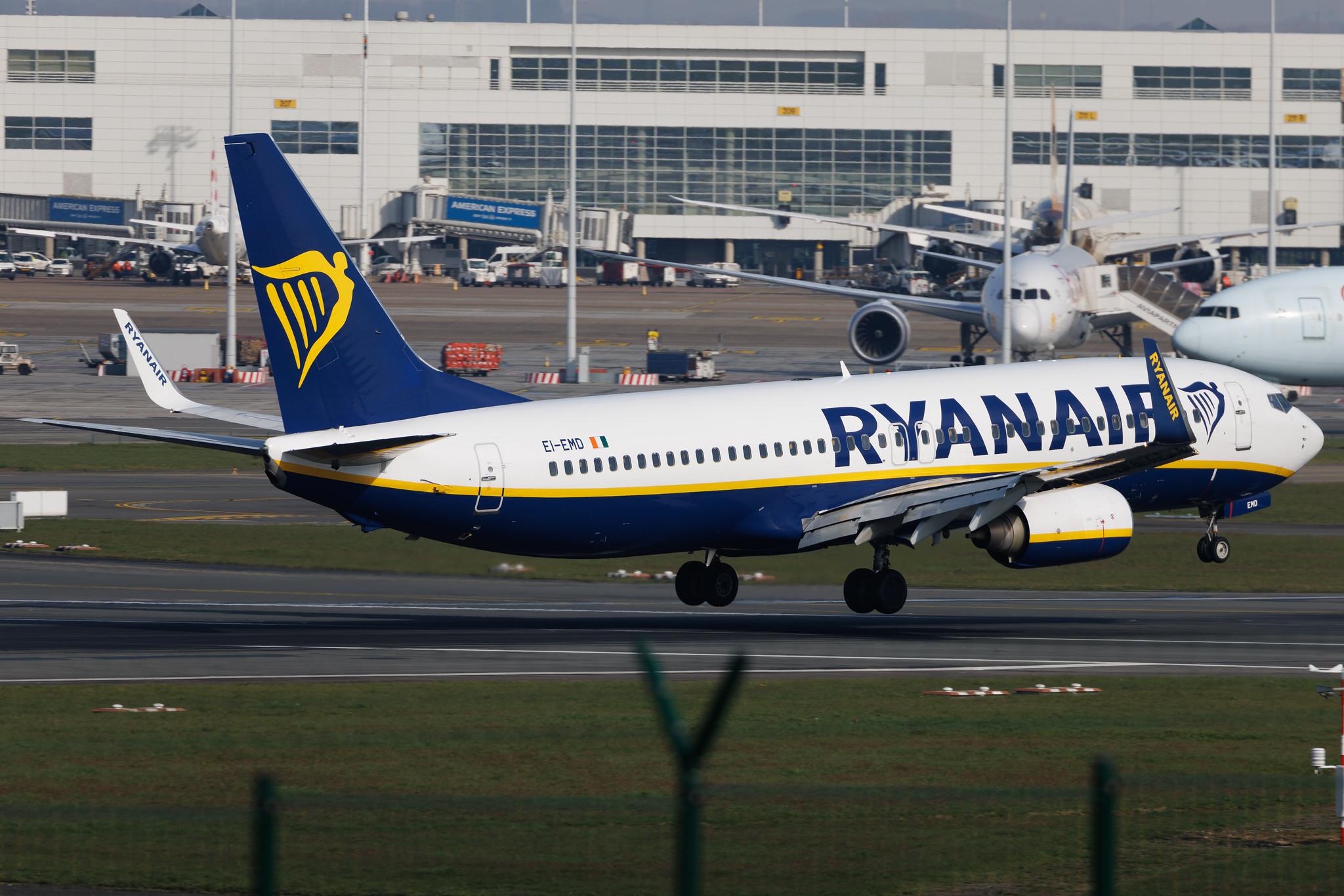 Brussels Airport: Ryanair (FR / RYR) | Boeing 737-8AS B738 | EI-EMD | MSN 38509