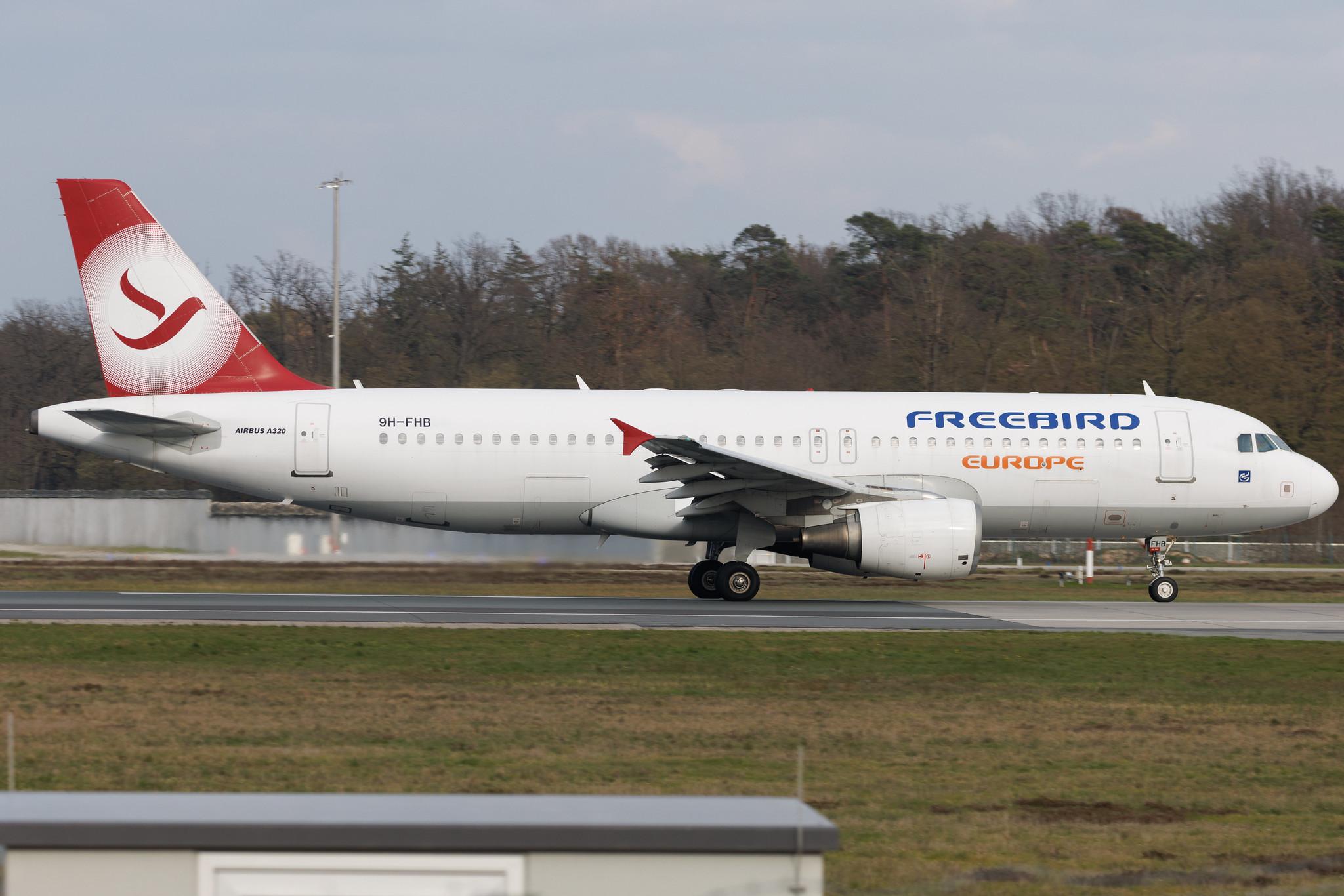 Frankfurt Airport: Freebird Airlines (FH / FHY)| Airbus A320-214 A320 | 9H-FHB | MSN 3025