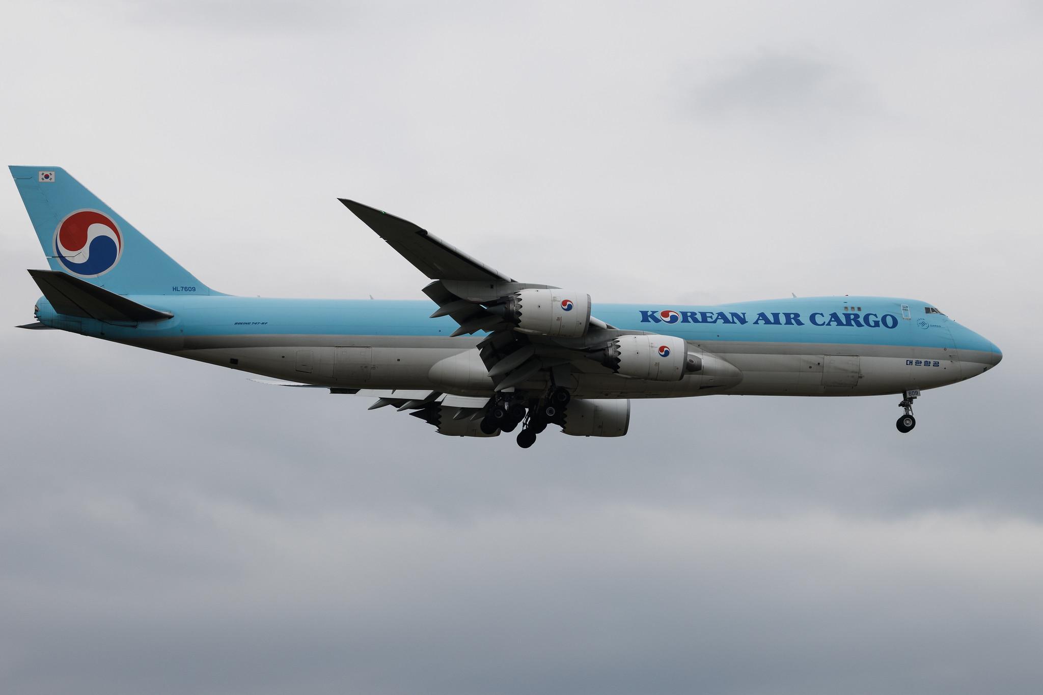 Frankfurt Airport: Korean Air Cargo (KE / KAL) | Operator: Korean Air | Boeing 747-8HT(F) B748 | HL7609 | MSN 37132