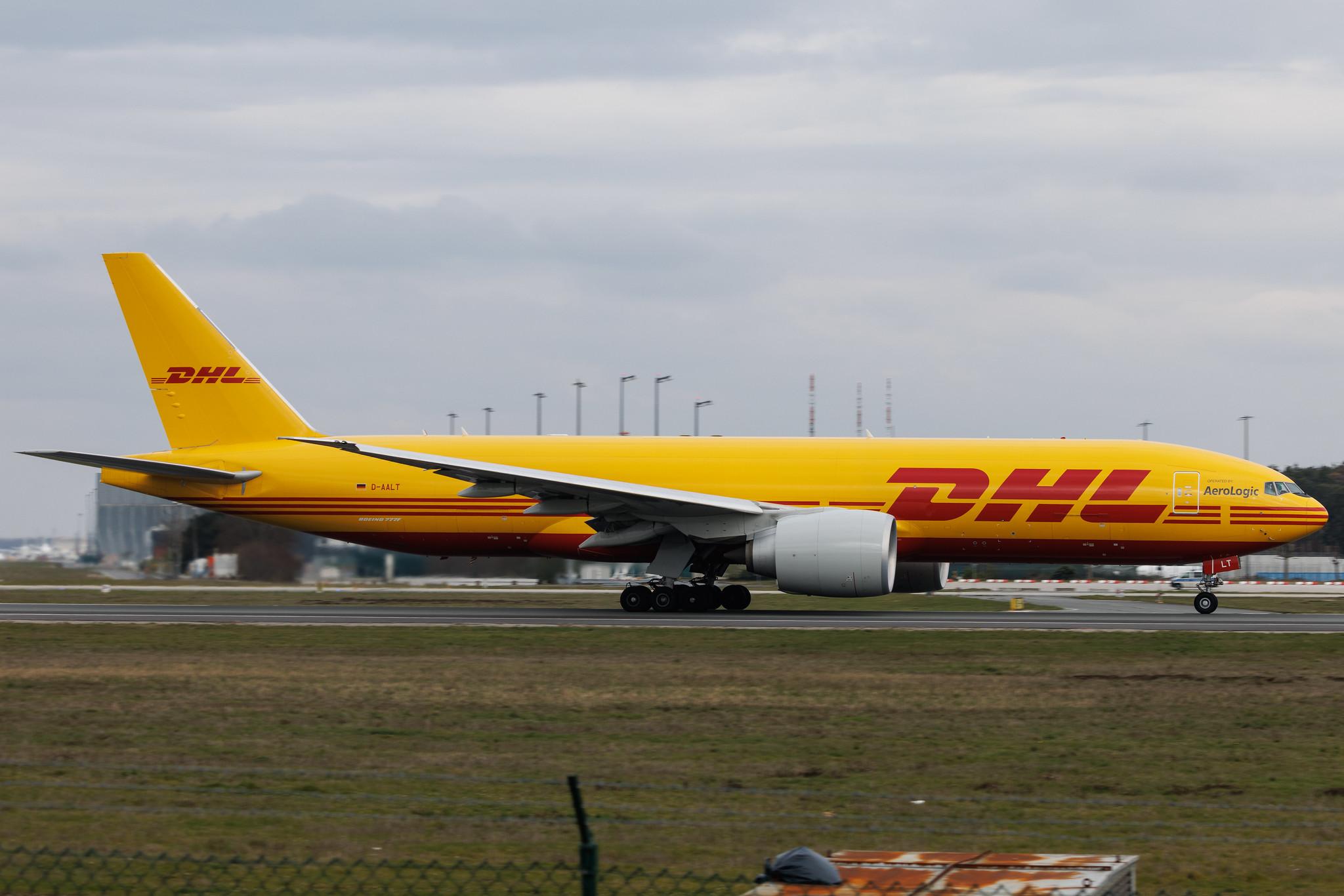 Frankfurt Airport: DHL (D0 / DHK) | Operator: AeroLogic | Boeing 777-F B77L | D-AALT | MSN 66863