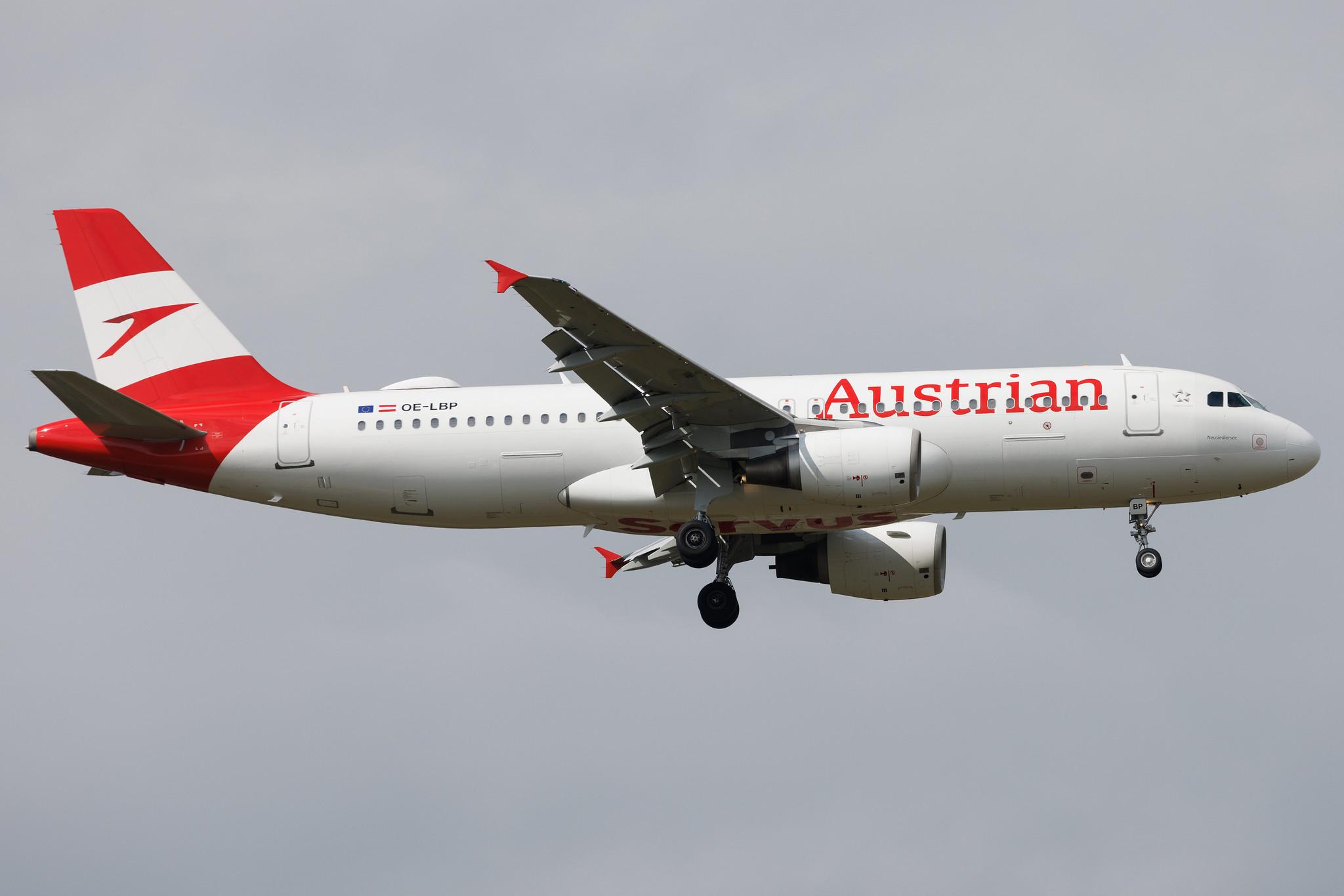 Frankfurt Airport: Austrian Airlines (OS / AUA) | Airbus A320-232 A320 | OE-LBP | MSN 0797